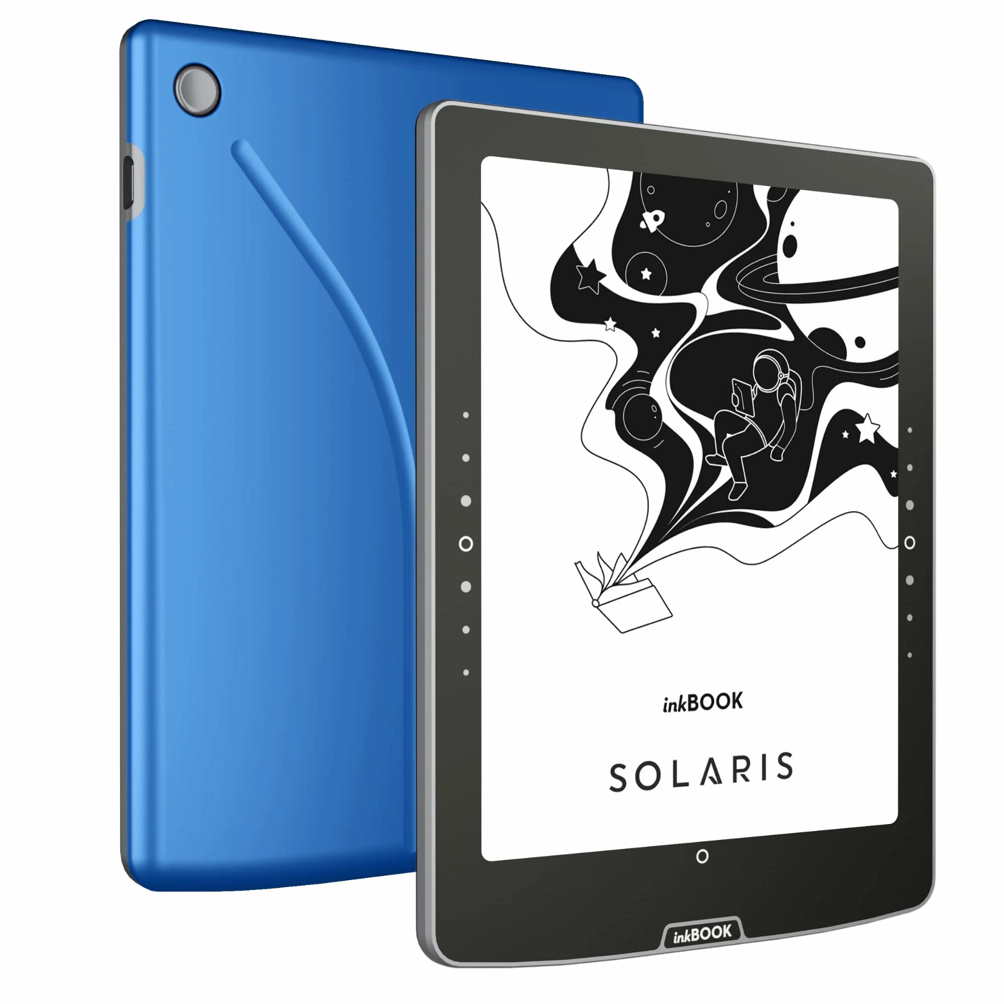 inkBOOK Solaris Blue 6" czytnik ebooków podświetlany ekran aplikacje Kindle Legimi Empik Go Wattpad audiobooki TTS bez reklam polskie menu