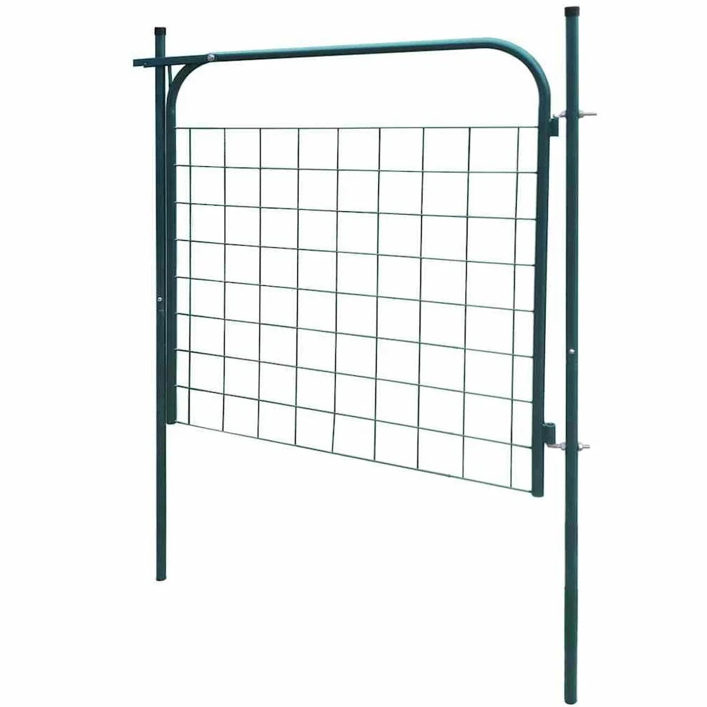 vidaXL Brama ogrodowa 100x100 cm Zielona