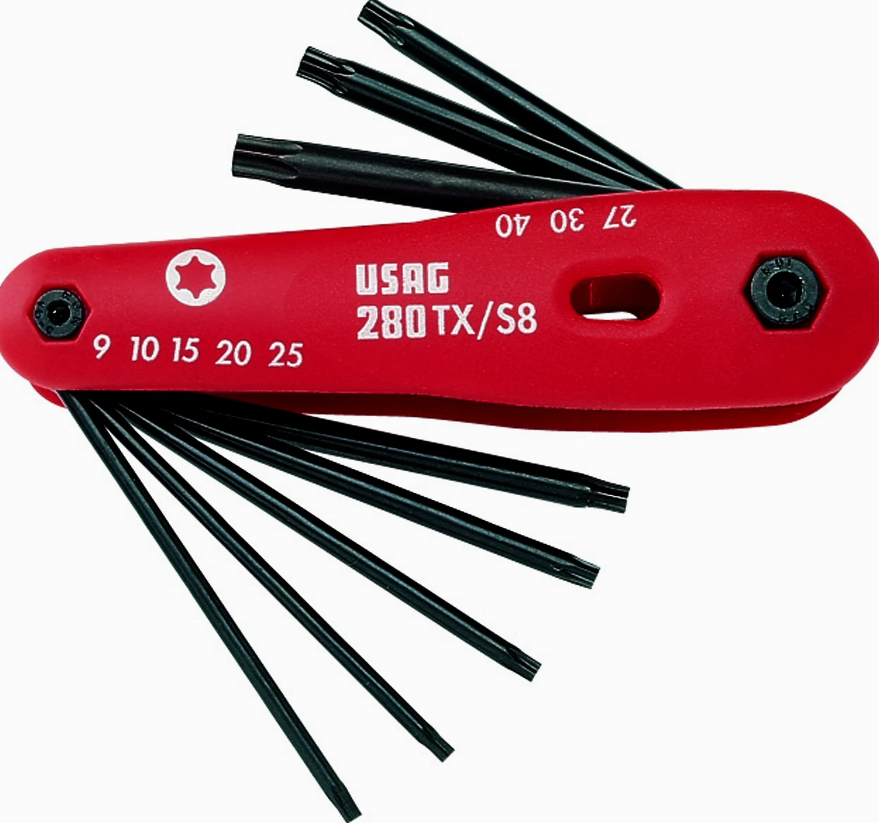 USAG U02800194-280TX/X8-8-częściowy zestaw wkrętaków do śrub wewnętrznych Torx®