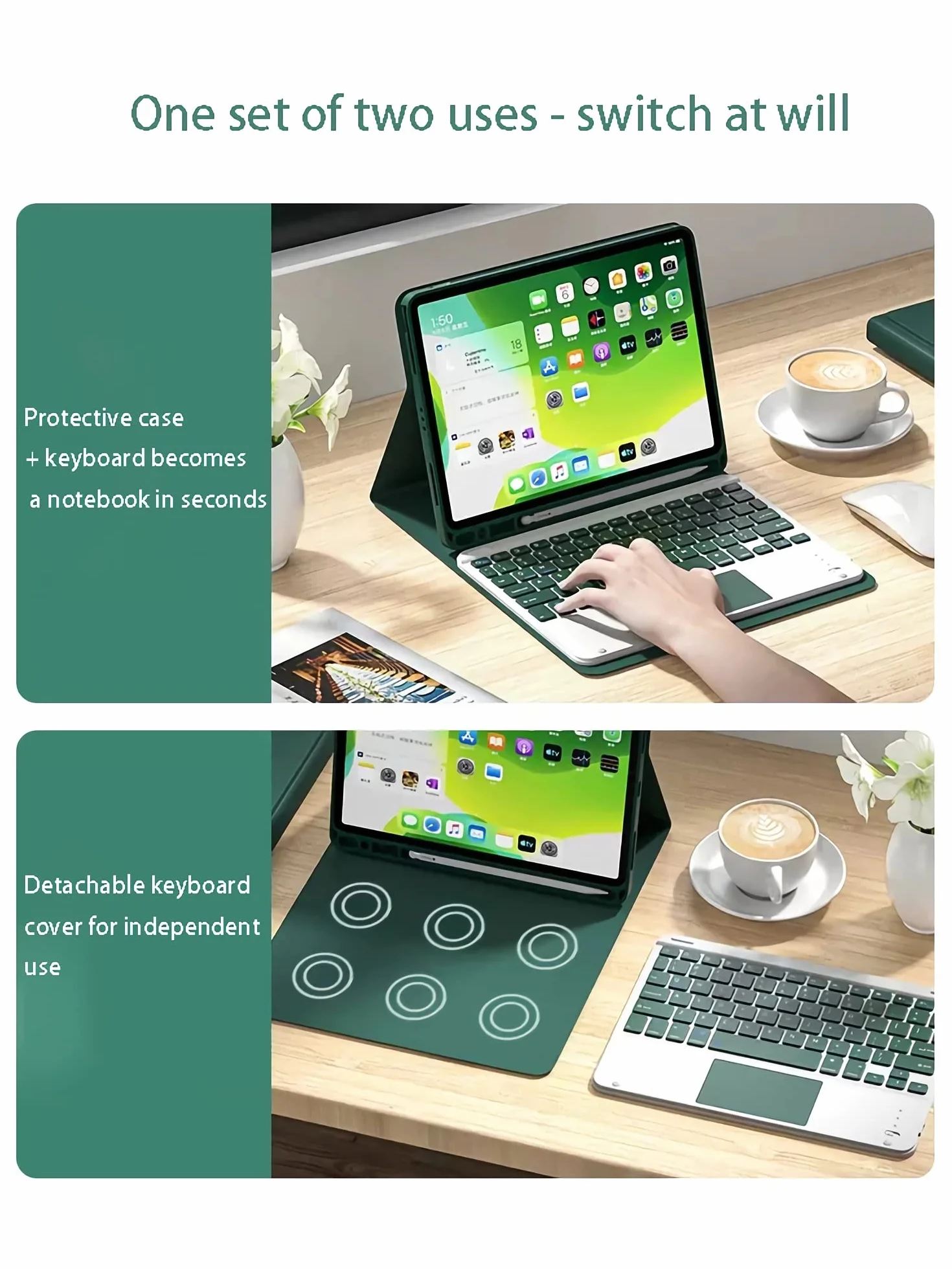 Etui Klawiatura Samsung Galaxy Tab S8 Ultra 14.6 X900/X906 Bezprzewodowa z Touchpadem i Uchwytem na S Pen, Różowy