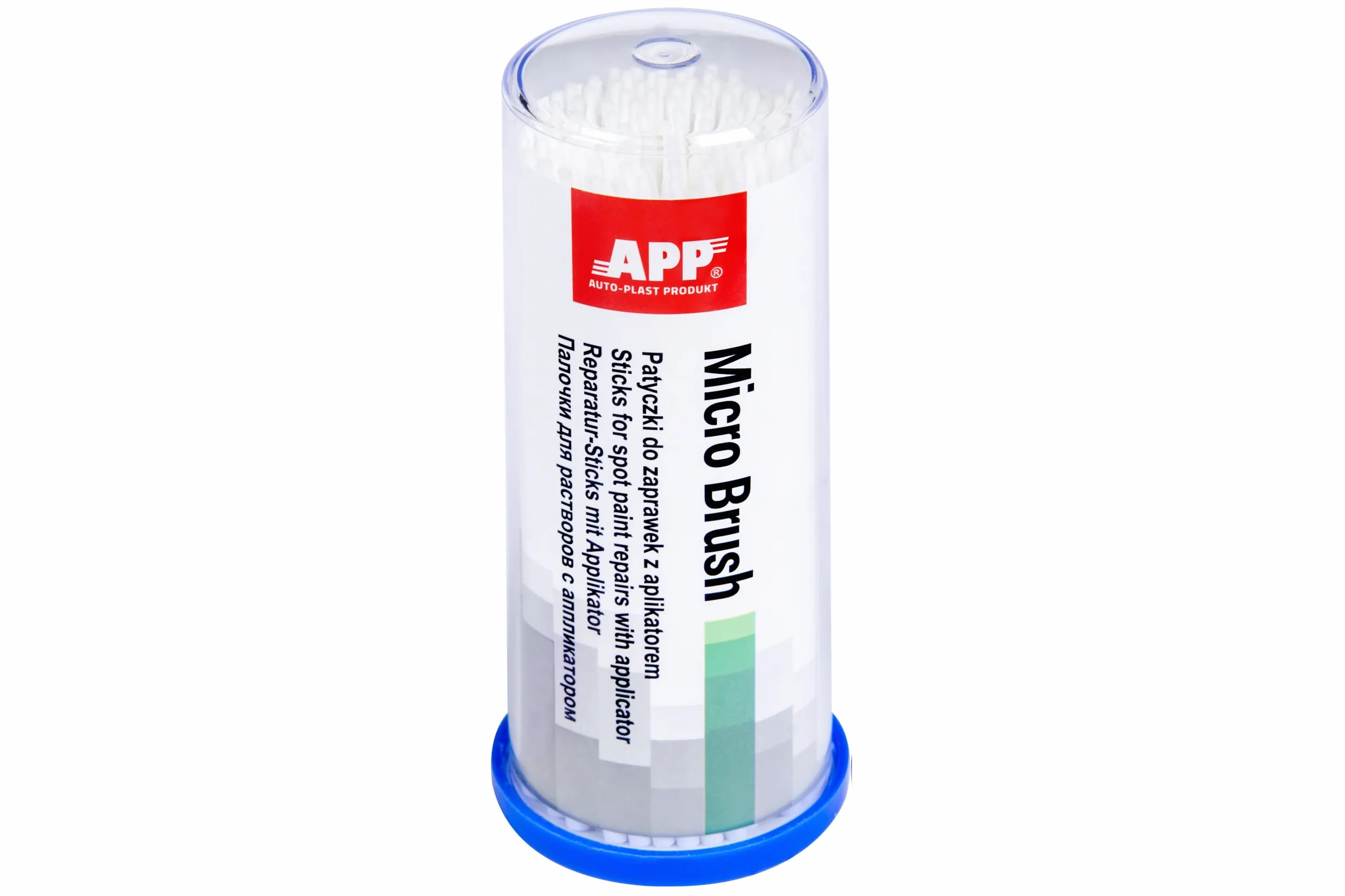 APP Micro Brush Zestaw 100 pędzli do malowania samochodów | 1 mm | Biały