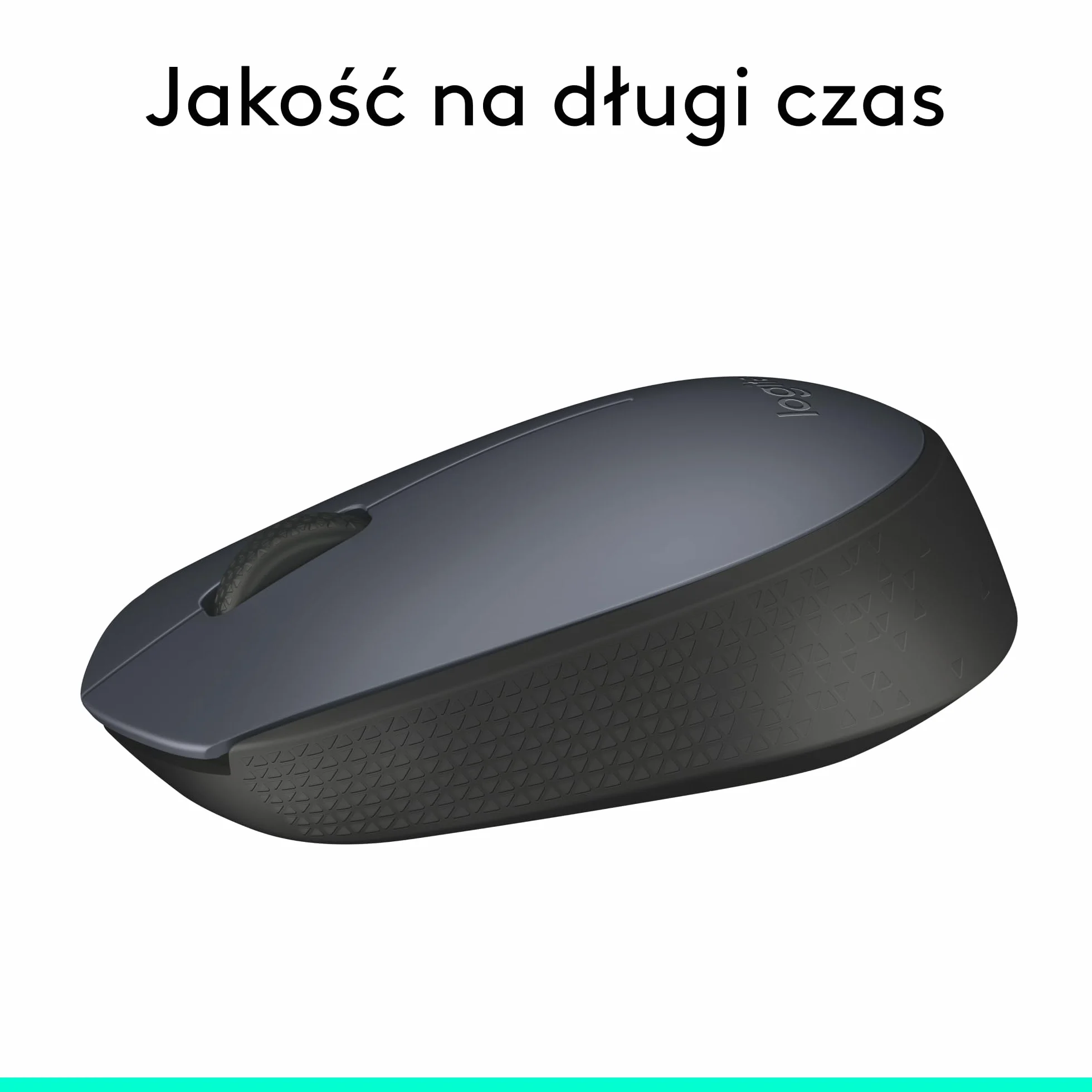 Logitech M170 Mysz bezprzewodowa, 2,4 GHz z nanoodbiornikiem USB, optyczne śledzenie ruchów, 12-miesięczna żywotność baterii, oburęczna, PC / Mac / Laptop - Szary