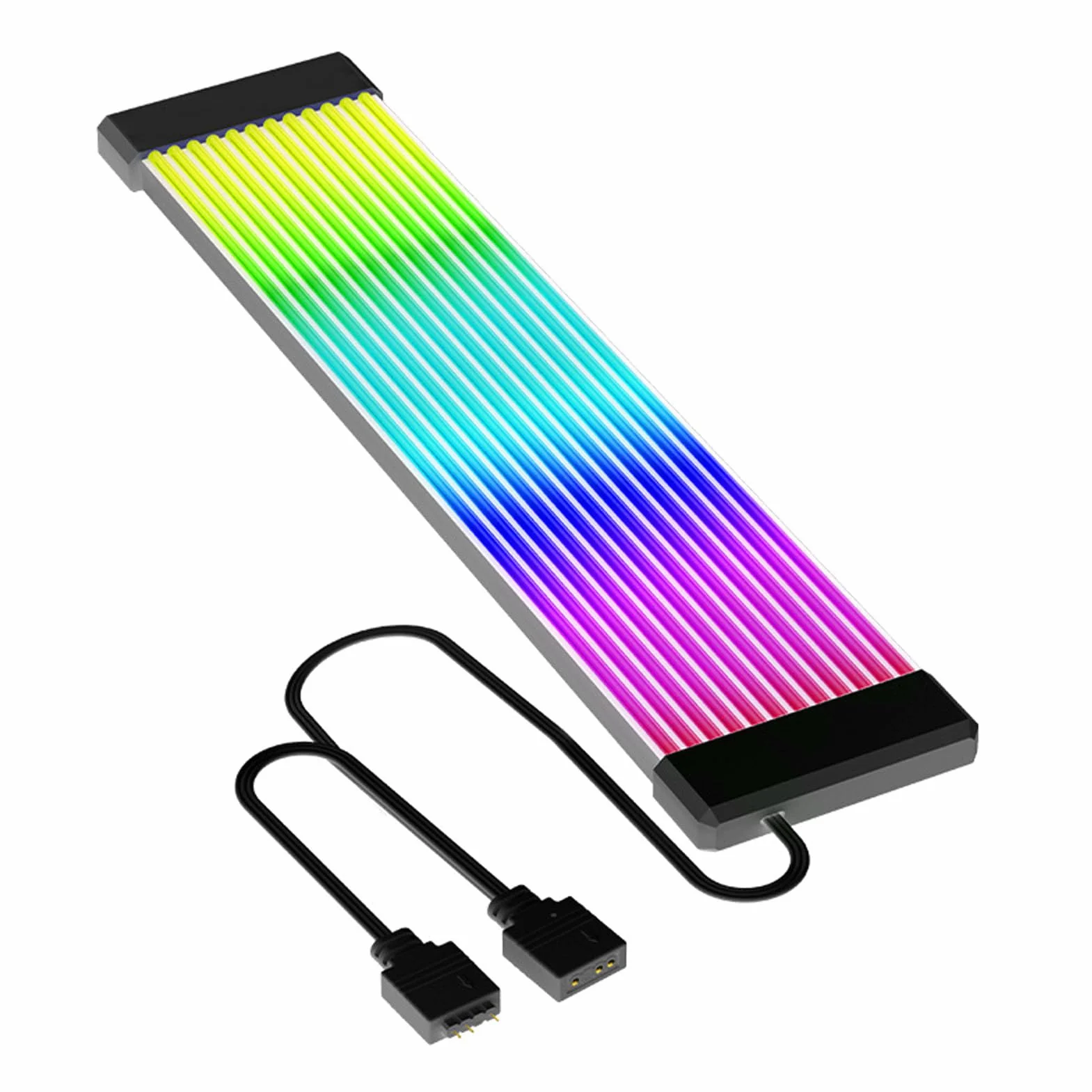 Kabel Rozszerzony Zasilania RGB 5V 3 Pin ArgB Synchronizacja Miękka Rura Silikonowa LED