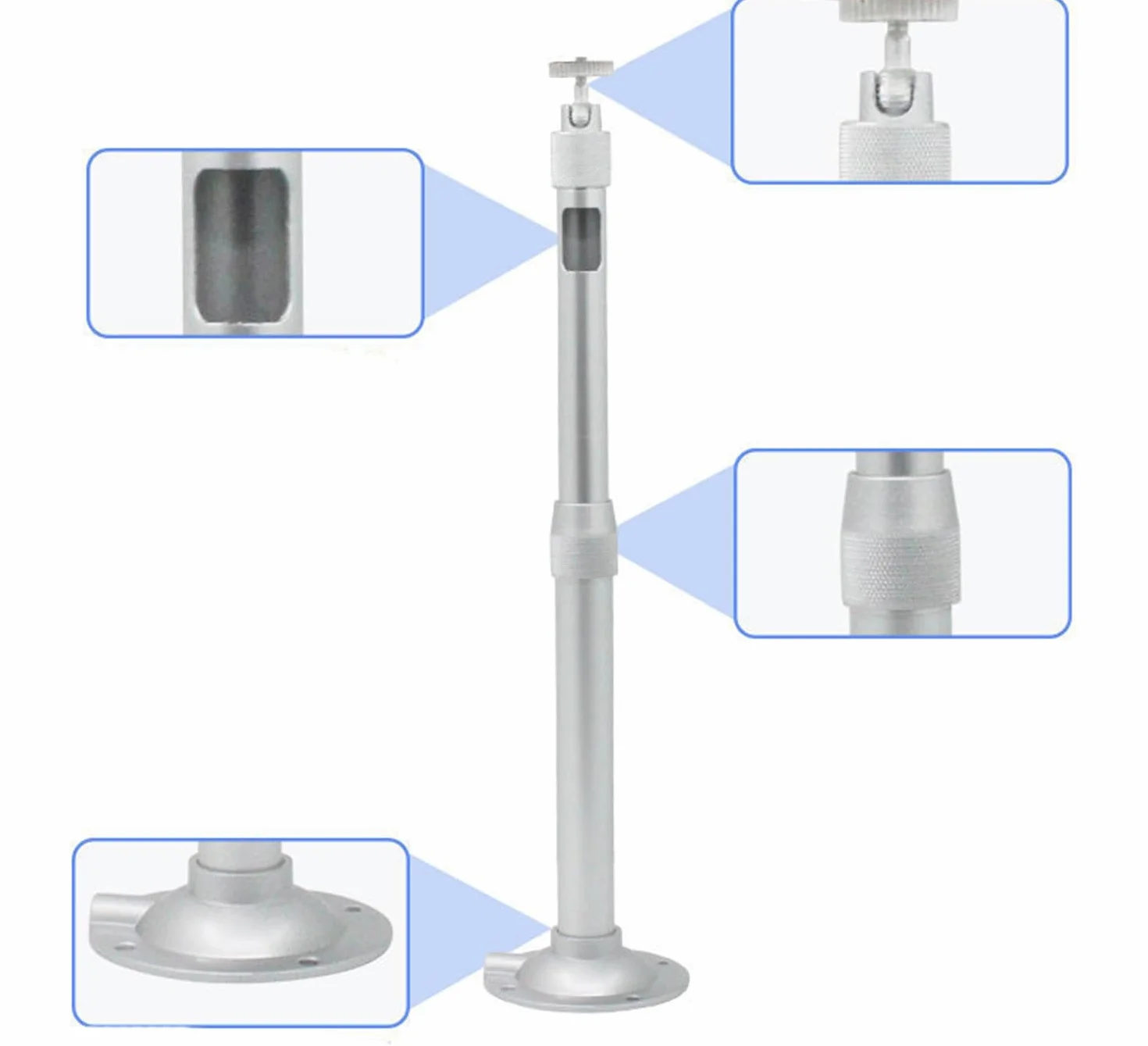 Uchwyt do projektora, uchwyt sufitowy, uniwersalny uchwyt ścienny do projektora, uchwyt do projektora, drążek przedłużający do 5 kg, uchwyt do projektora, nadaje się do montażu na ścianie,