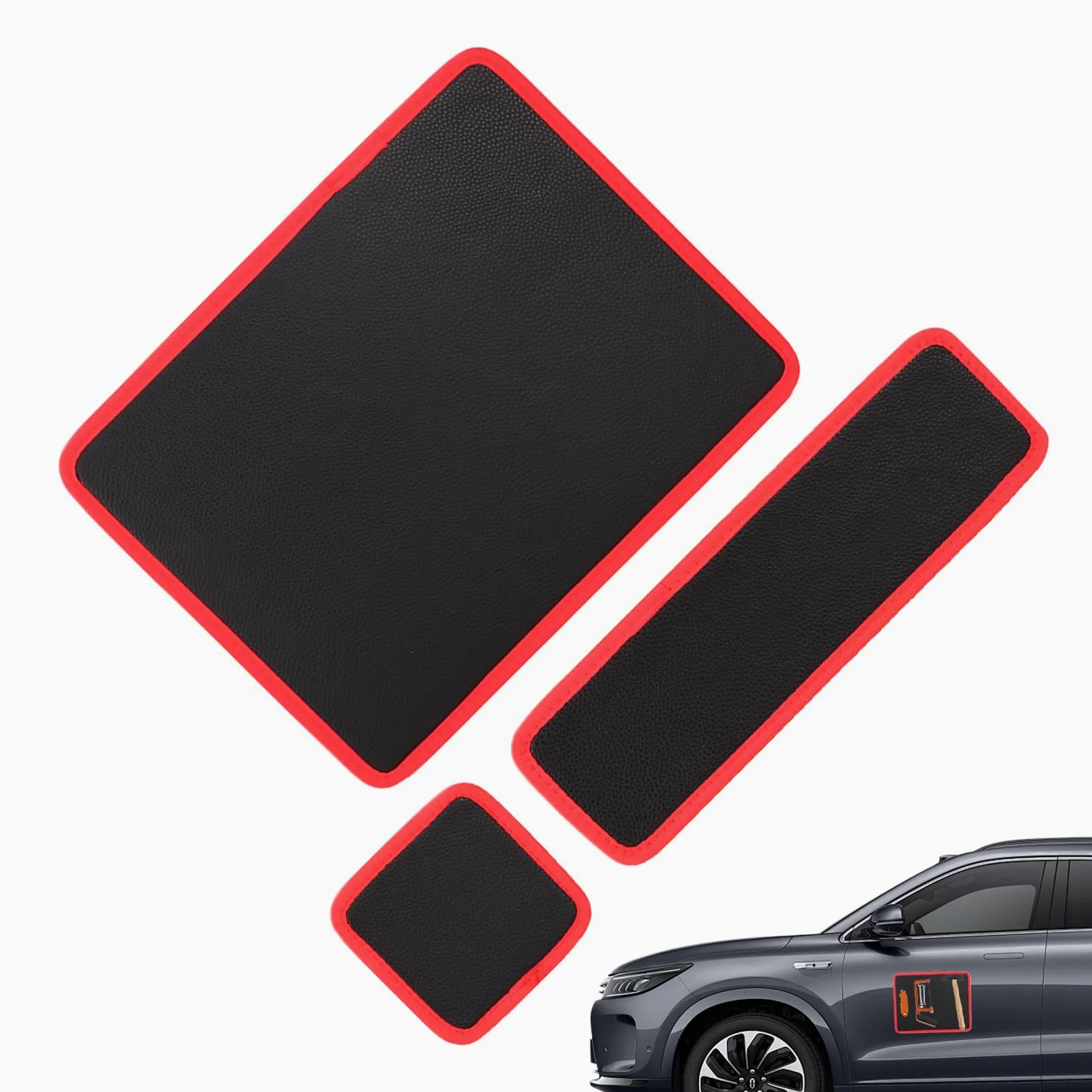 Magnetyczna Mata Na Narzędzia Dla Mechaników Organizer Na 3 Sztuki | Elastyczny I Antypoślizgowy Organizer Części Do Domu, Garażu, Budowy, Naprawy Samochodów, Dla Mechaników, Elektryków,
