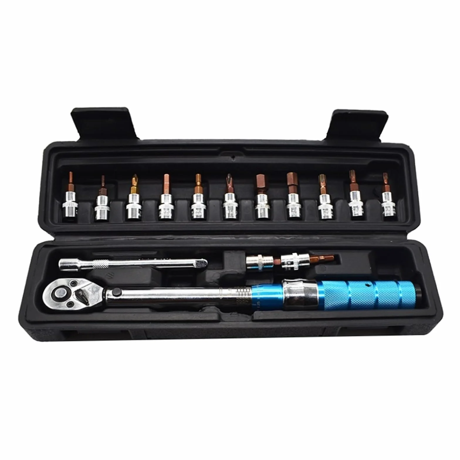 Zestaw Kluczy Dynamometrycznych 1/4 "2-24Nm Rowerowy Klucz Dynamometryczny Klucz Imbusowy Zestaw Kluczy Nasadowych Narzędzie Rowerowe Zestaw Do Naprawy Rowerów 15 Szt. Przyjazny W UżYciu