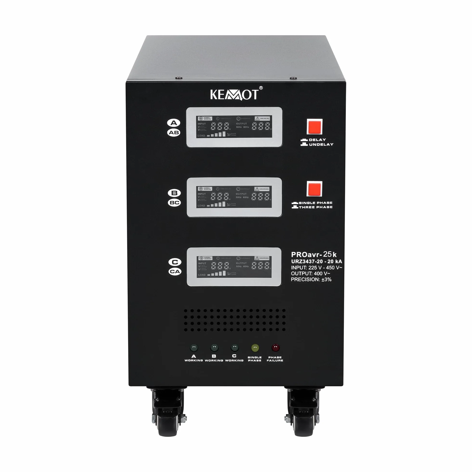 Kemot Automatyczny Trójfazowy Stabilizator Napięcia PROavr-25k 25000 VA URZ3437-25