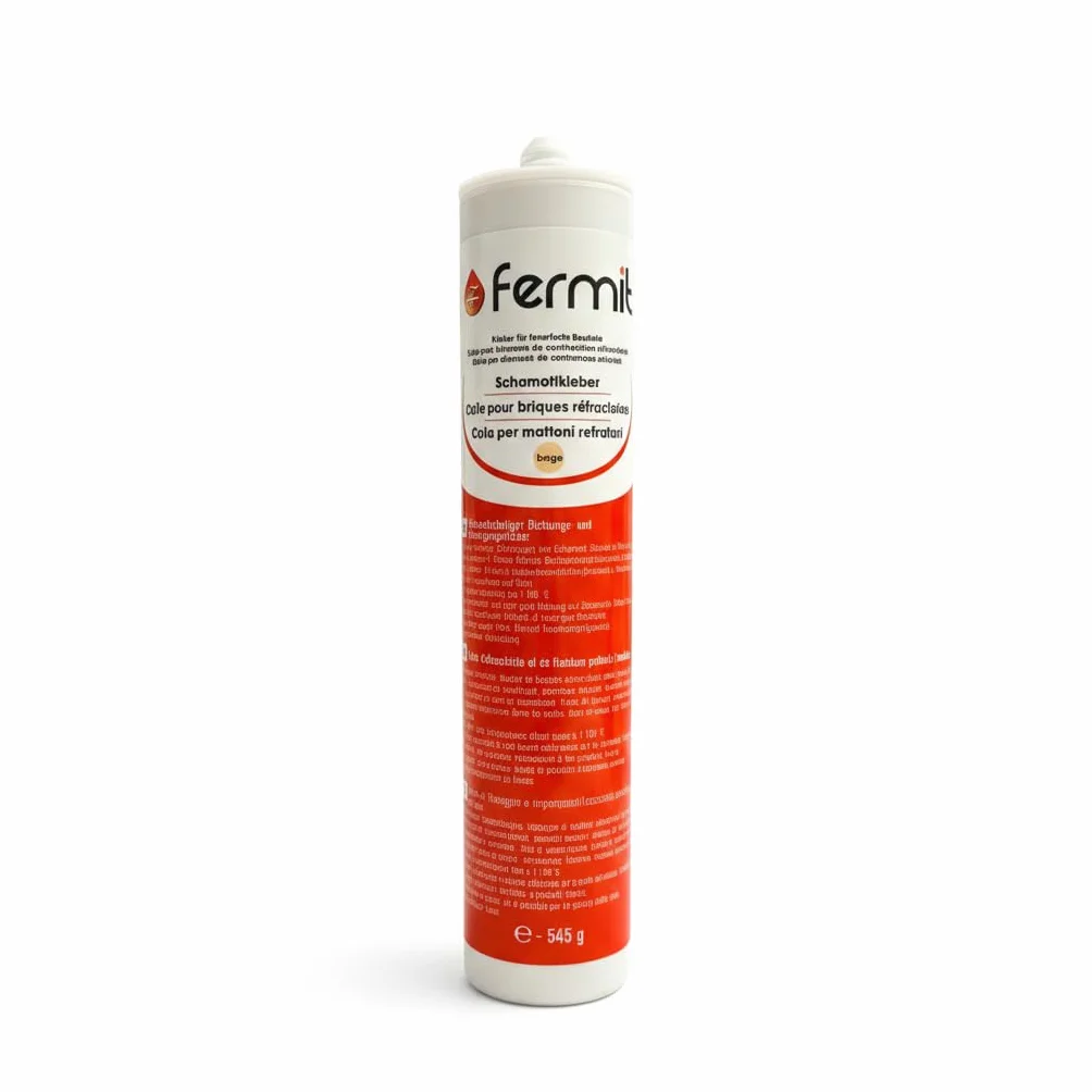 Fermit HT 1100 Klej Szamotowy, do Ognioodpornych Elementów, 310 ml beżowy