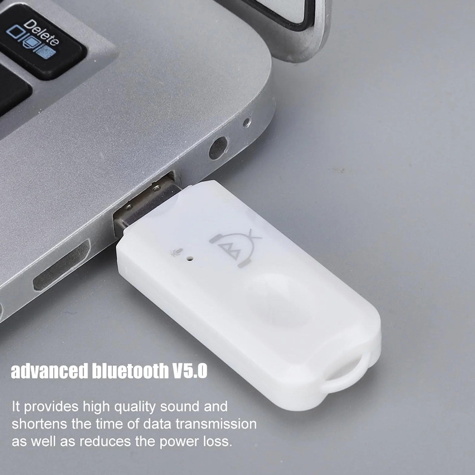ASHATA Mini USB odbiornik Bluetooth Audio A2DP Music Adapter bezprzewodowy do samochodu AUX telefon komórkowy, adapter bezprzewodowy USB Bluetooth Obsługa odbiornika audio Bluetooth A2DP V1.2