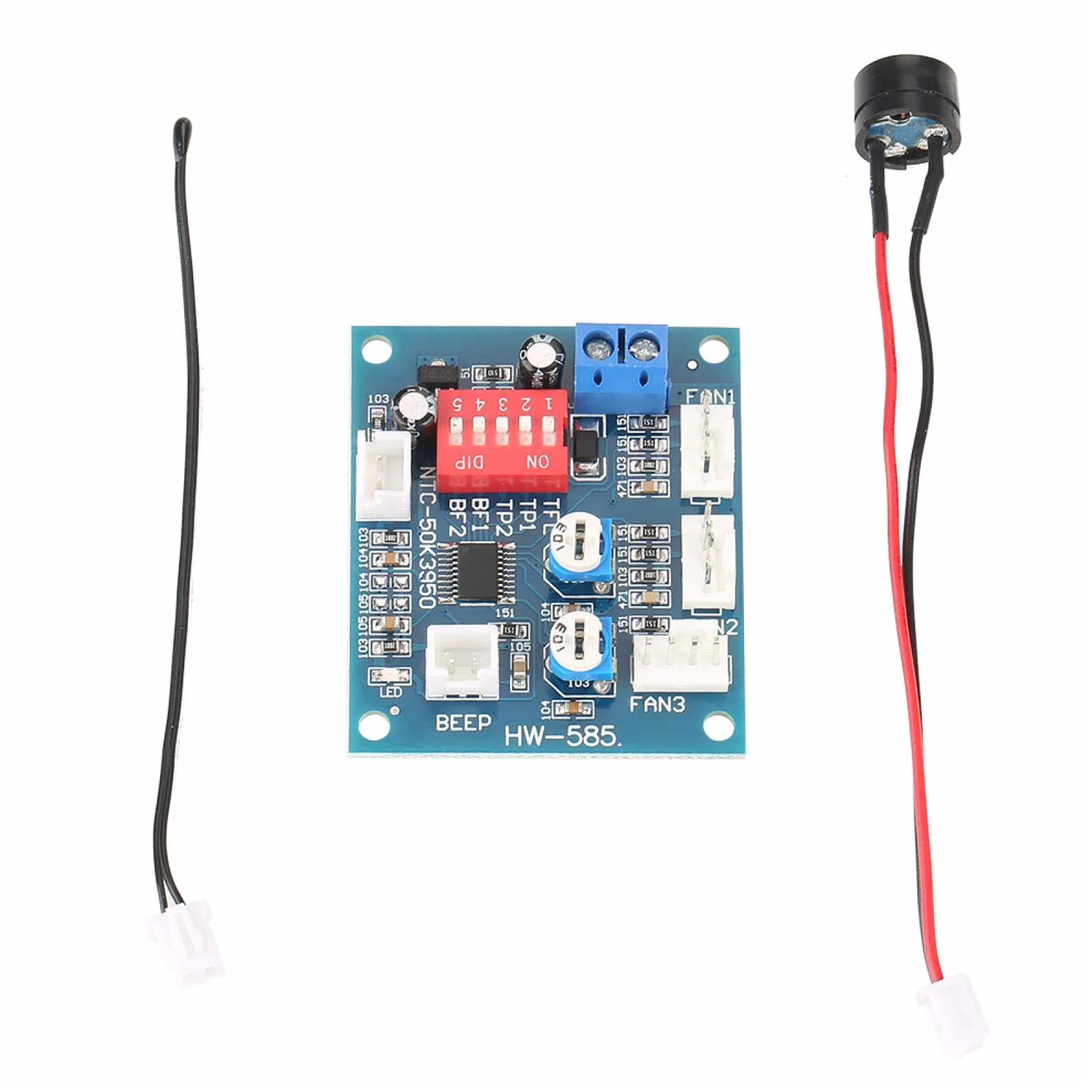 Sterownik wentylatora PC DC 12V PWM czteroprzewodowy regulator prędkości