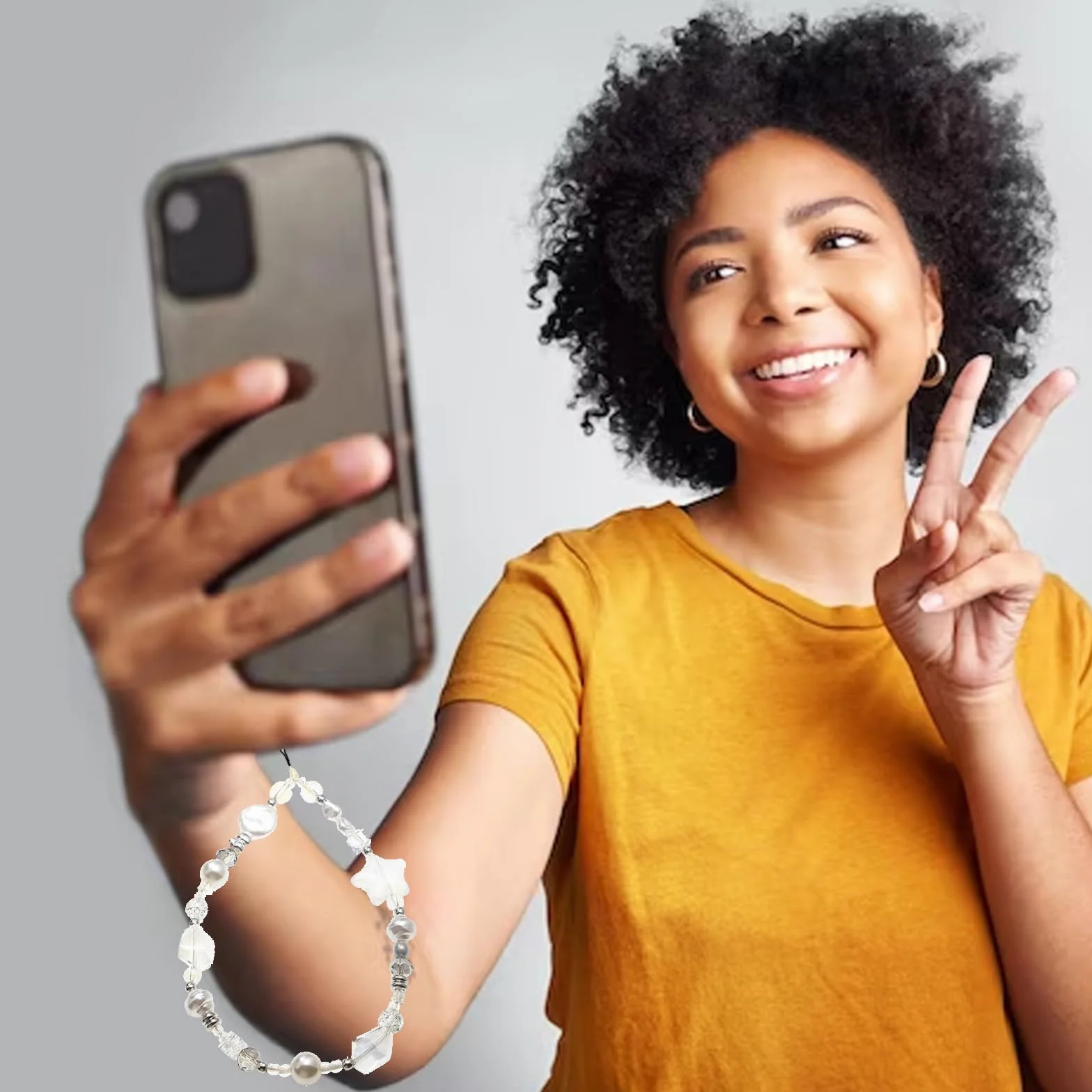 Yamobi łańcuchy telefoniczne Y2K Charms do torebek breloczki z perłami akcesoria do telefonu