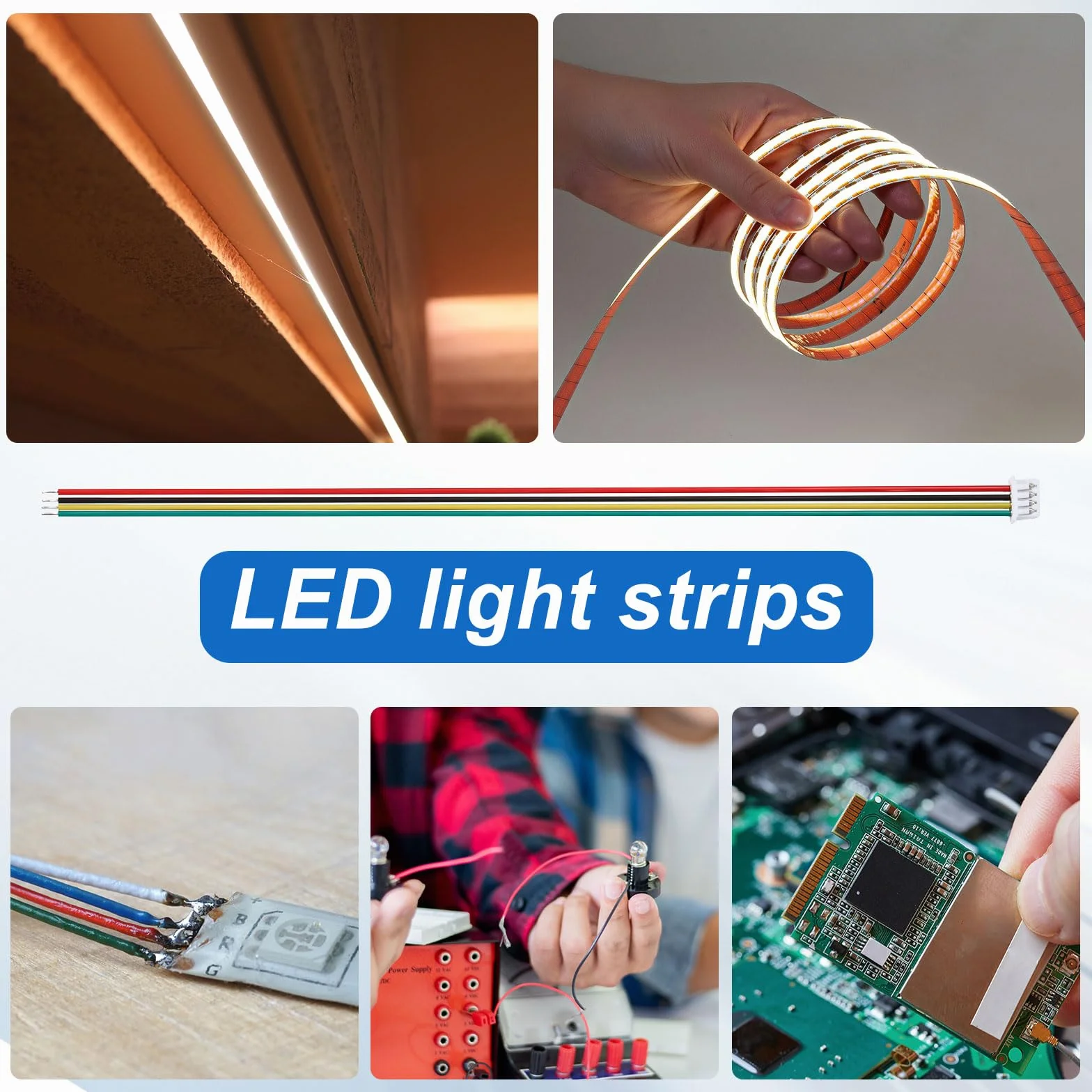 QUARKZMAN 10 sztuk MX 1,25 mm 4-pinowe wtyczki z pojedynczą głowicą z kablem 28 AWG 150 mm i listwą gniazdek do głośników, paski świetlne LED, małe urządzenia
