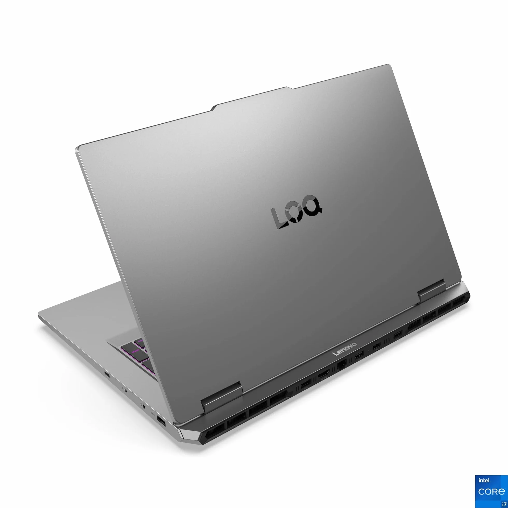 Lenovo LOQ Gaming AI laptop 17,3" Full HD 165 Hz NVIDIA GeForce RTX 5070 Intel Core i7-14700HX 16 GB RAM 512 GB SSD Win11 QWERTZ 24-strefowa klawiatura RGB szary