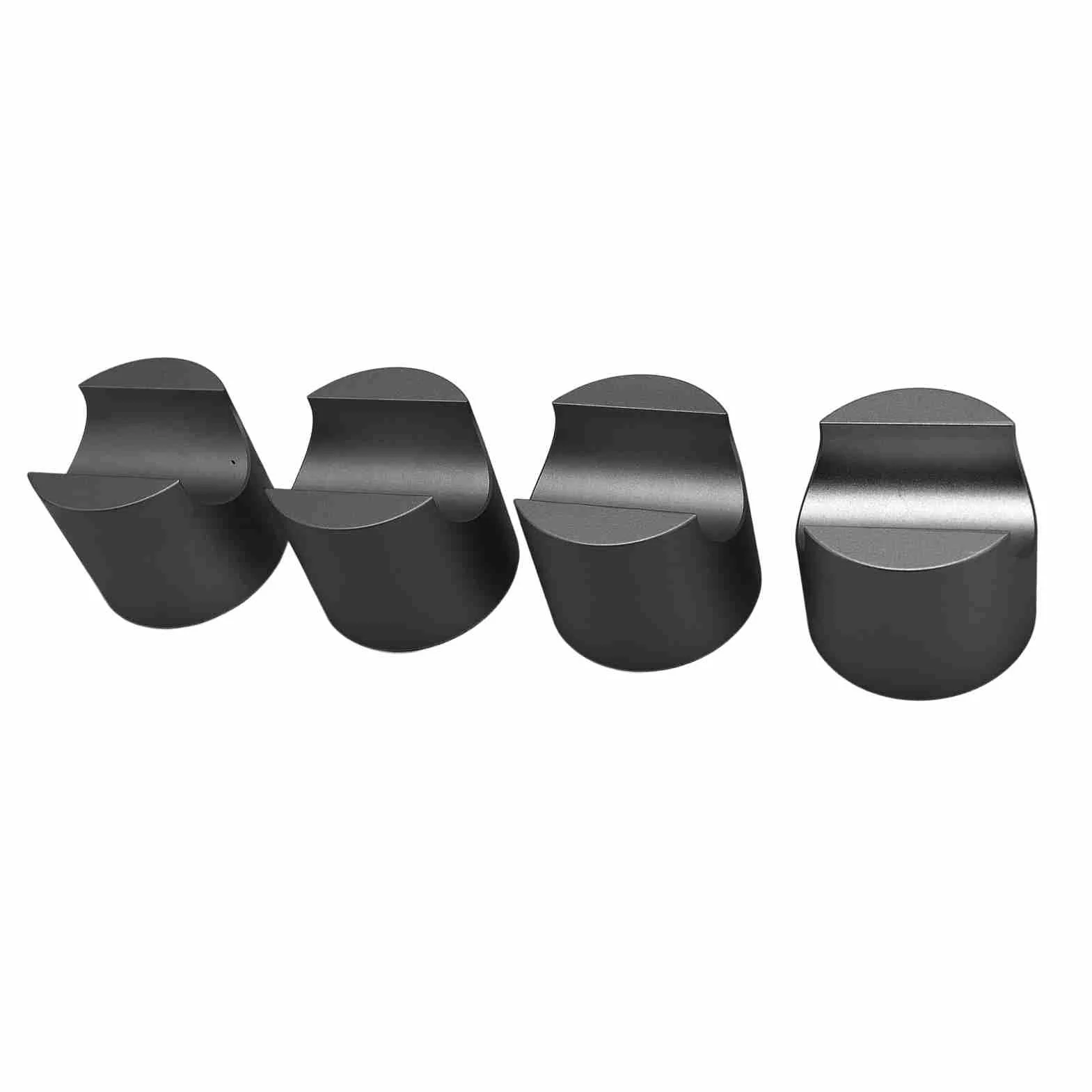 Zunate Aluminiowy Zacisk do Kabli, 4 szt. |Stabilizator Zaciskowy Przewodu Głośnikowego HiFi do Redukcji Wibracji Kina Domowego (BLACK)