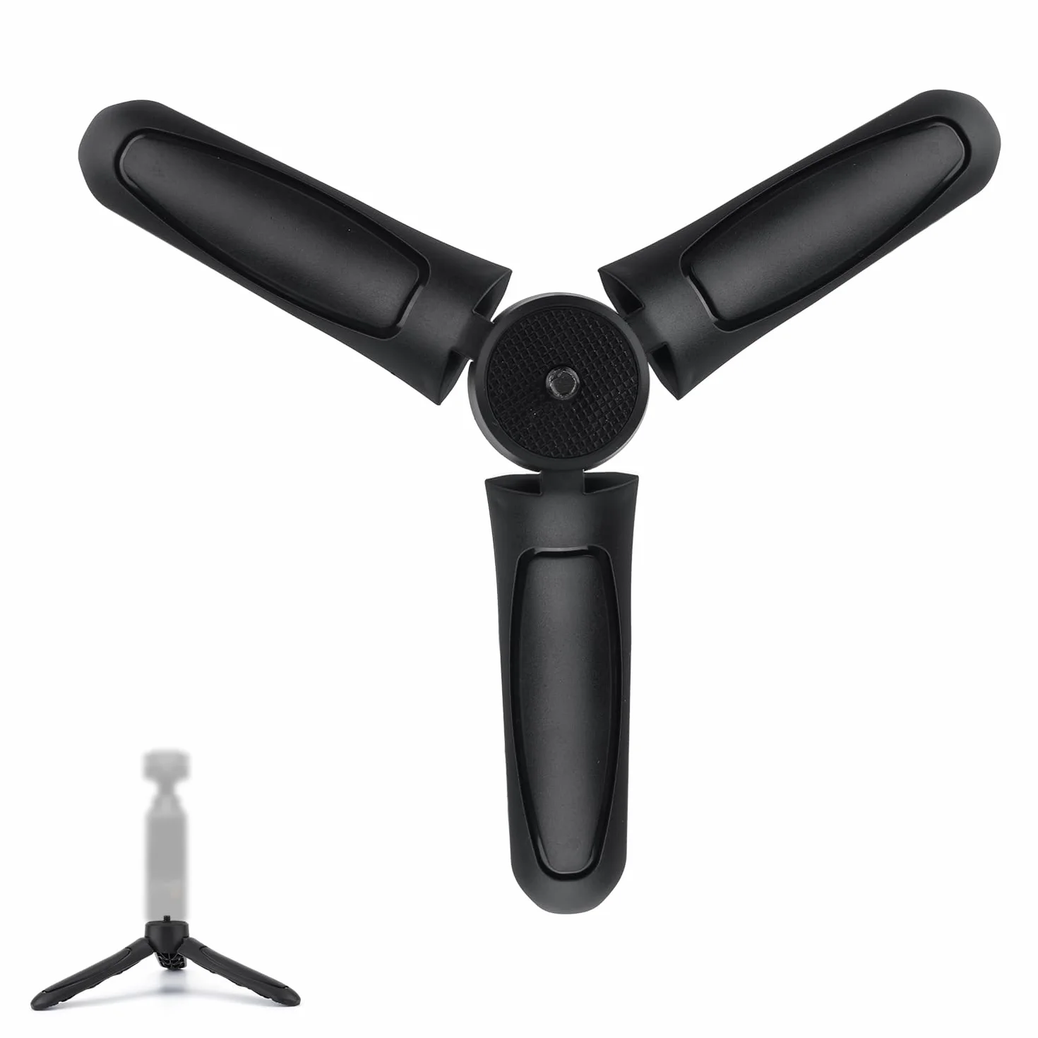 BOXOB Miniaturowy Statyw Kompatybilny z DJI Osmo Pocket 3 i 2, Czarny ABS Przenośny Stojak Selfie