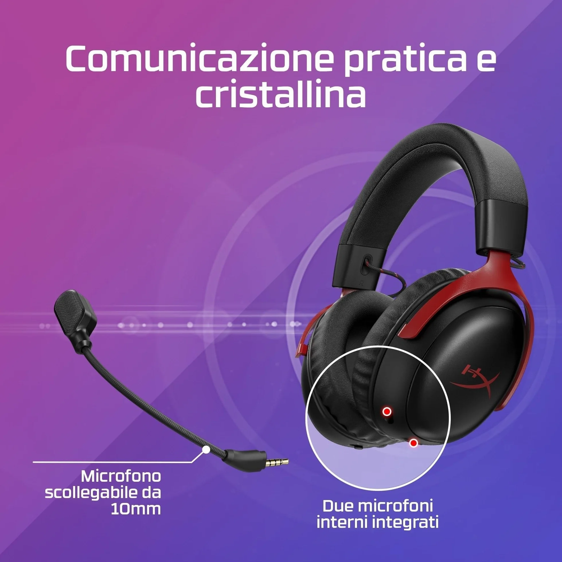 HyperX Cloud III S bezprzewodowe słuchawki do gier, Bluetooth, 2,4 GHz, PC, PS5, Xbox, sterowniki 53 mm, DTS, biały