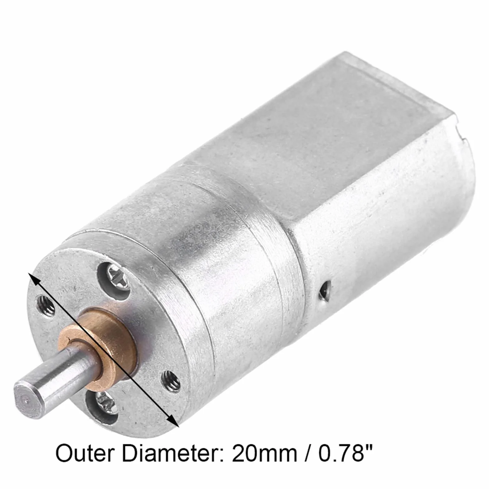 DC 12V Gear Reversible High Torque Reduction Electric Motor 15~200 RPM Średnica zewnętrzna 20 MM(12V 15RPM)
