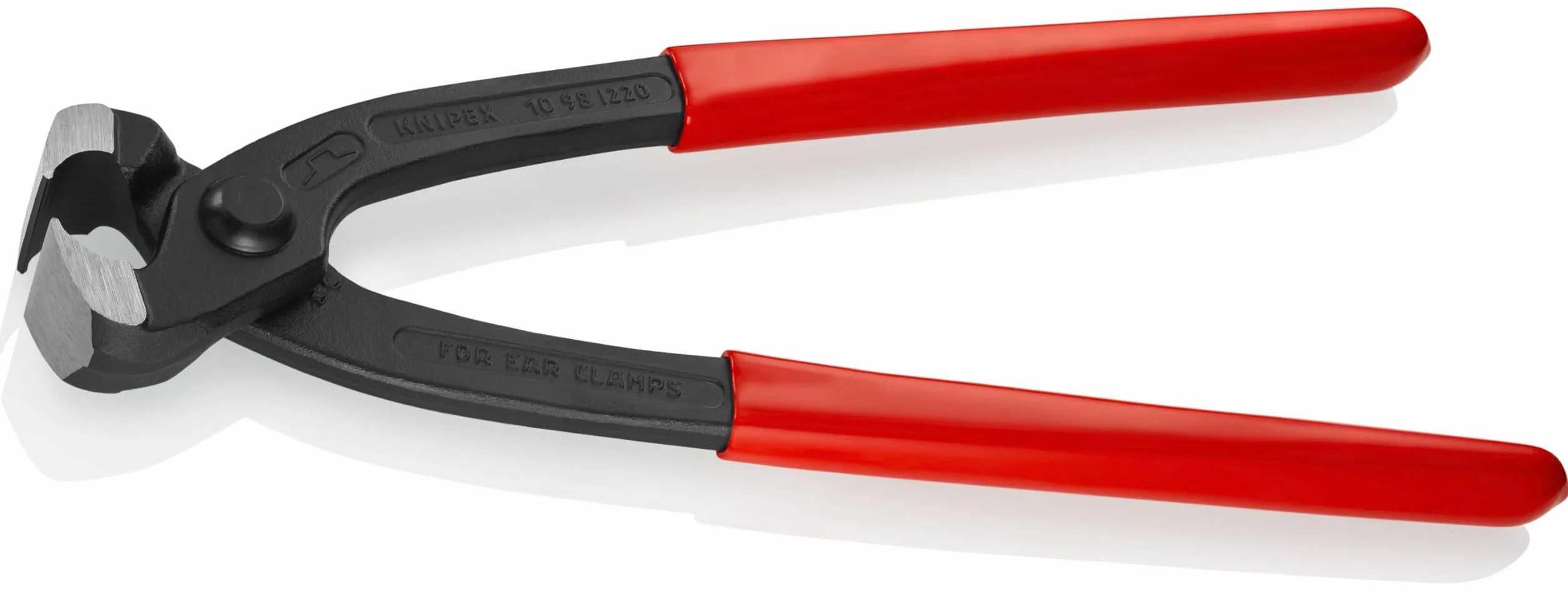 KNIPEX Szczypce do obejm z uchem z tworzywa sztucznego, powlekane 220 mm, 10 98 I220