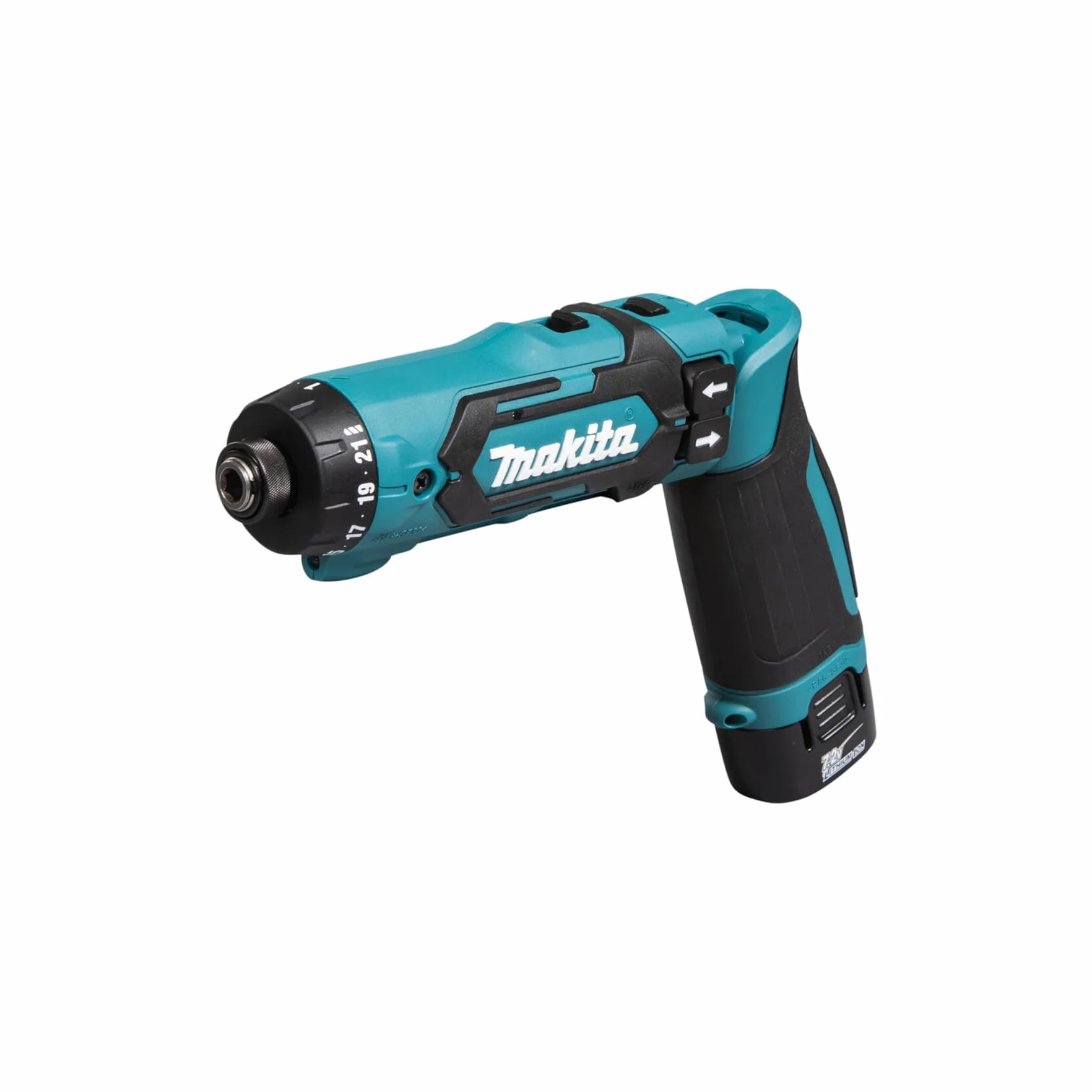 Makita DF012DSE Akumulatorowa Wkrętarka Przegubowa 7,2 V 30 W Czarny/Niebieski