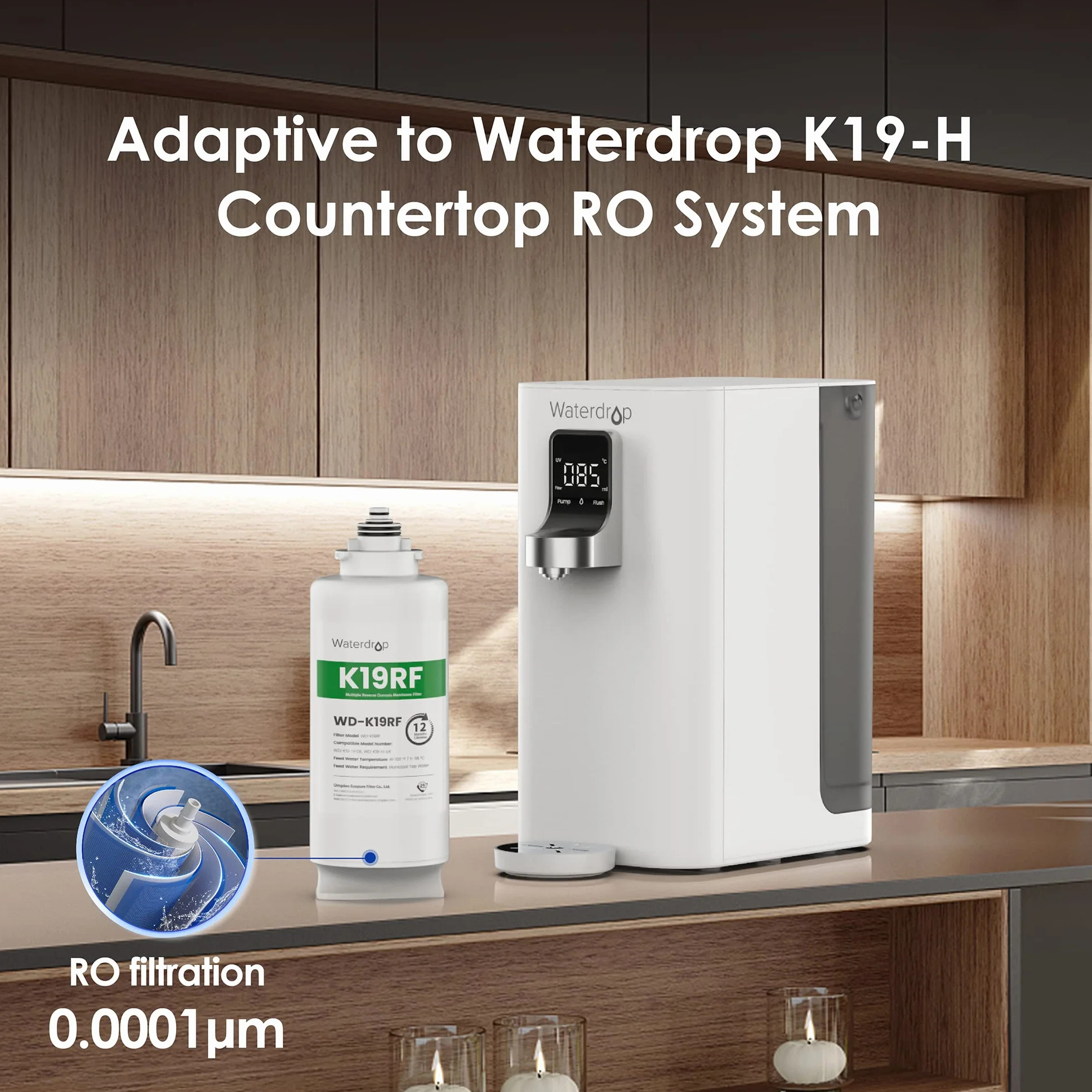 Waterdrop WD-K19RF Zamienny Filtr RO do Dozowników Gorącej Wody