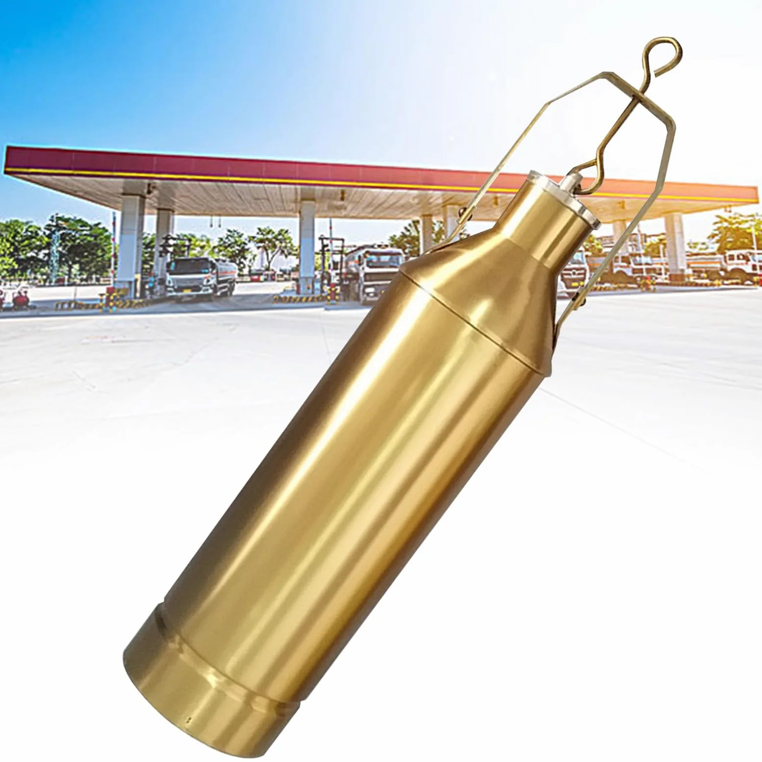 Próbnik dolnego złodzieja oleju, ręczny pojemnik do pobierania próbek oleju z ropy naftowej, 500 ml, 1000 ml, próbnik oleju napędowego, urządzenie do pobierania próbek cieczy/oleju (bez liny, 500 ml)