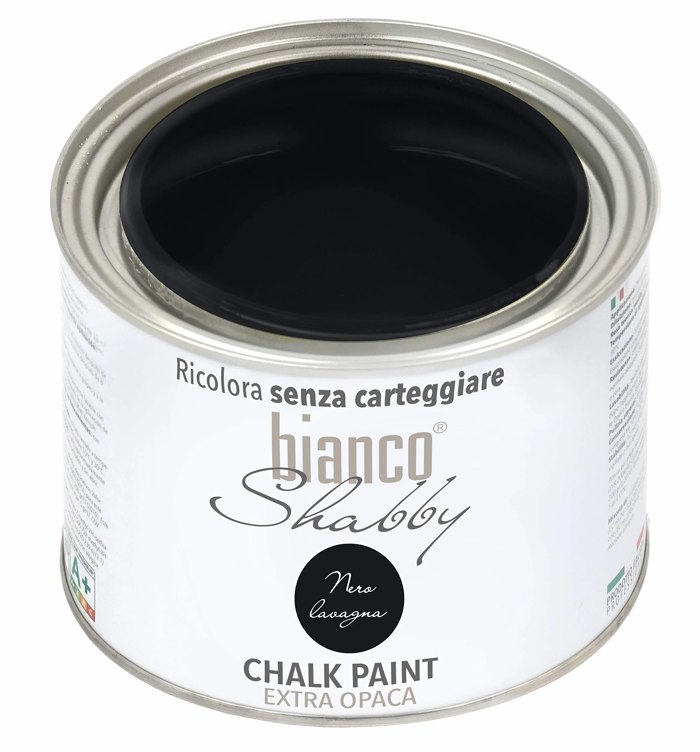 CHALK PAINT czarna tablica farba do tablic w stylu vintage Shabby Chic do mebli i ścian EXTRA matowy (500 ml)