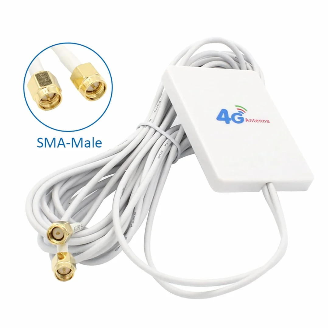 Antena Panelowa 4G LTE 3G SMA TS9 CRC9 Kabel 2m do Modemu E8372 E3372 B315