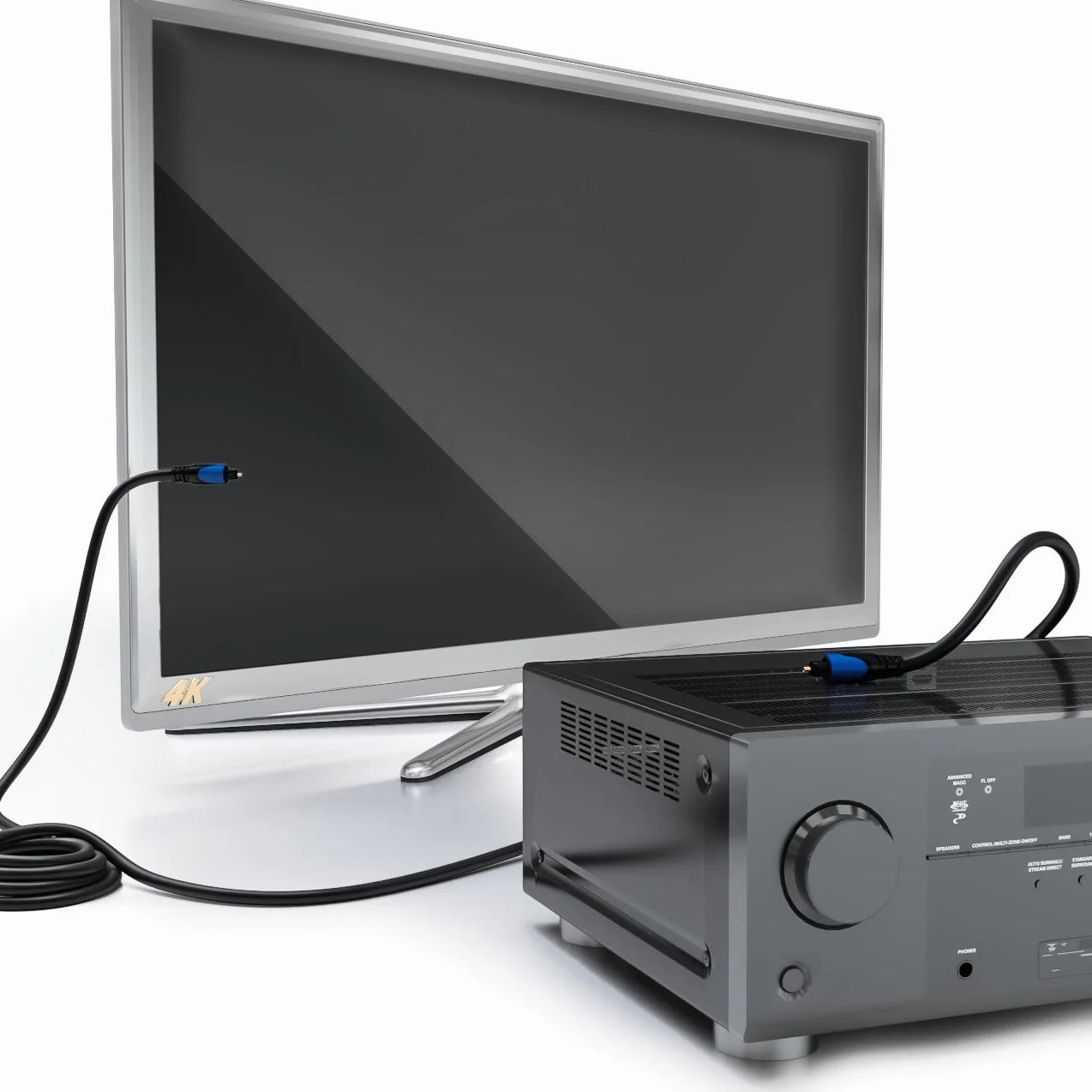 deleyCON 2m Optyczny Cyfrowy Audio Kabel SPDIF Toslink Światłowodowy