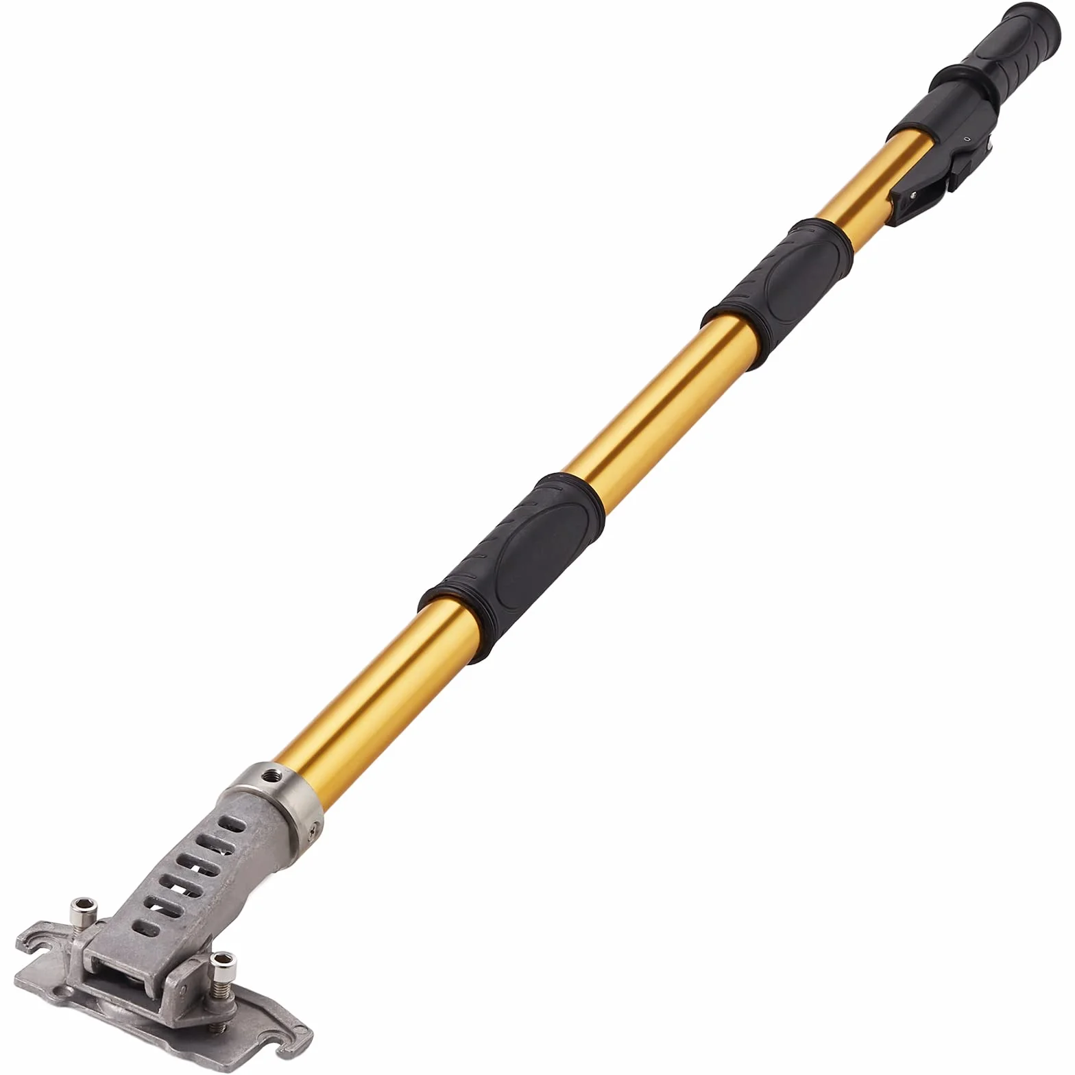 VEVOR Płaski uchwyt do płyt kartonowo-gipsowych, 100–164 cm, anodyzowany aluminiowy uchwyt przedłużający, 5-częściowa regulacja długości, antypoślizgowy uchwyt i malowanie 360° do płyt