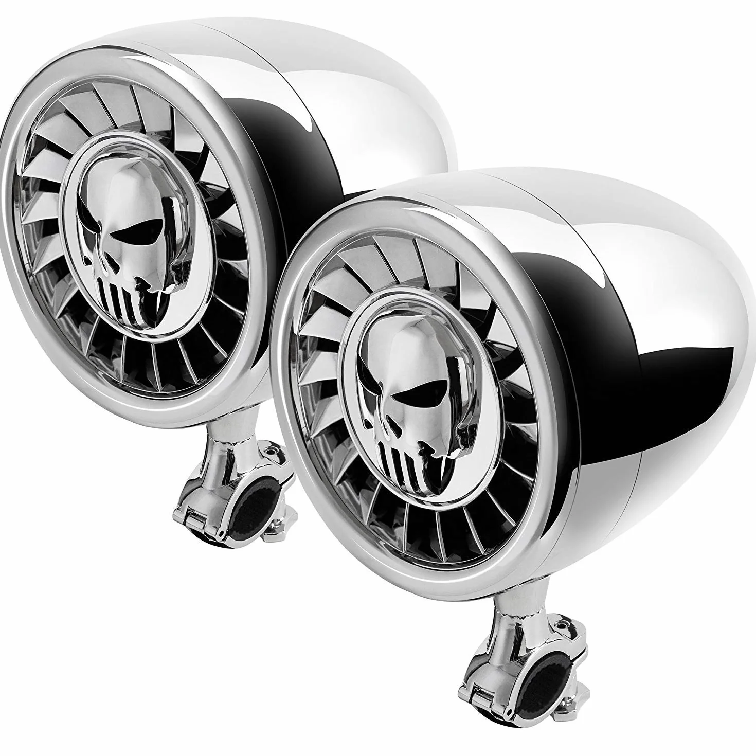 Aileap Wodoodporny głośnik stereofoniczny Bluetooth 5 cali, basowy system audio USB AUX do motocykli Harley ATV UTV RZR