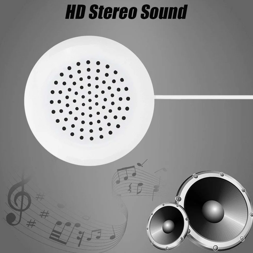 Głośnik stereo 3,5 mm biały do MP3 MP4 Android odtwarzacz CD
