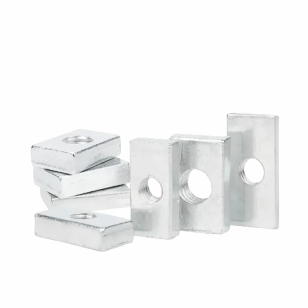 Nakrętki kwadratowe M3 M4 M5 M6 M8 10/50szt | Nakrętki blokujące suwak ze stali nierdzewnej 304(50pcs-M8x25x15x5)