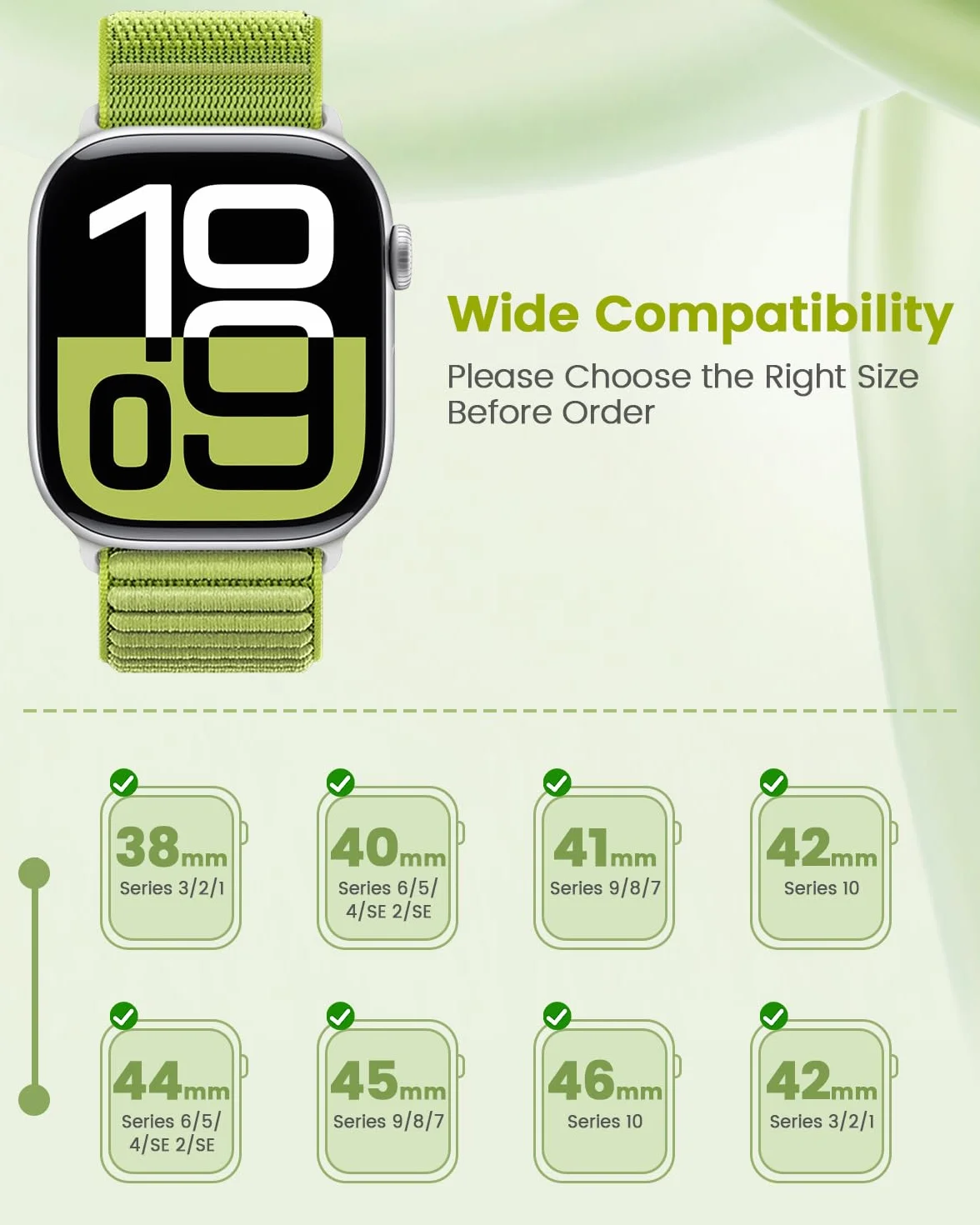 SimpleThings nylonowy pasek sportowy do Apple Watch 46 mm, 45 mm, 44 mm, 42 mm, 41 mm, 40 mm, 38 mm, sportowy pasek Trail Loop do iWatch Series 11/10/9/8/7/6/5/4/3/2/1, SE, dla kobiet i mężczyzn
