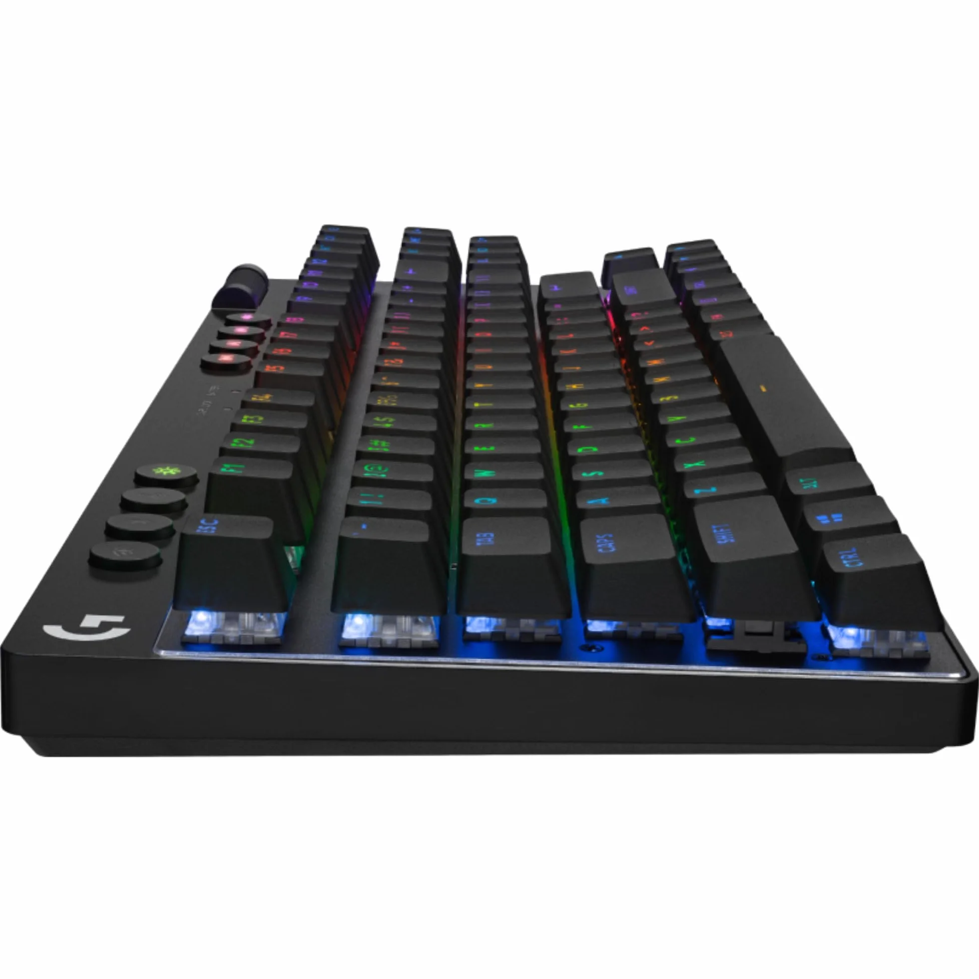 Logitech G PRO X TKL LIGHTSPEED Bezprzewodowa klawiatura do gier, przenośna konstrukcja bez kl. numerycznej,LIGHTSYNC RGB, nakładki z PBT, sprężynujące przełączniki (GX Brown), QWERTY US, PC - Czarny