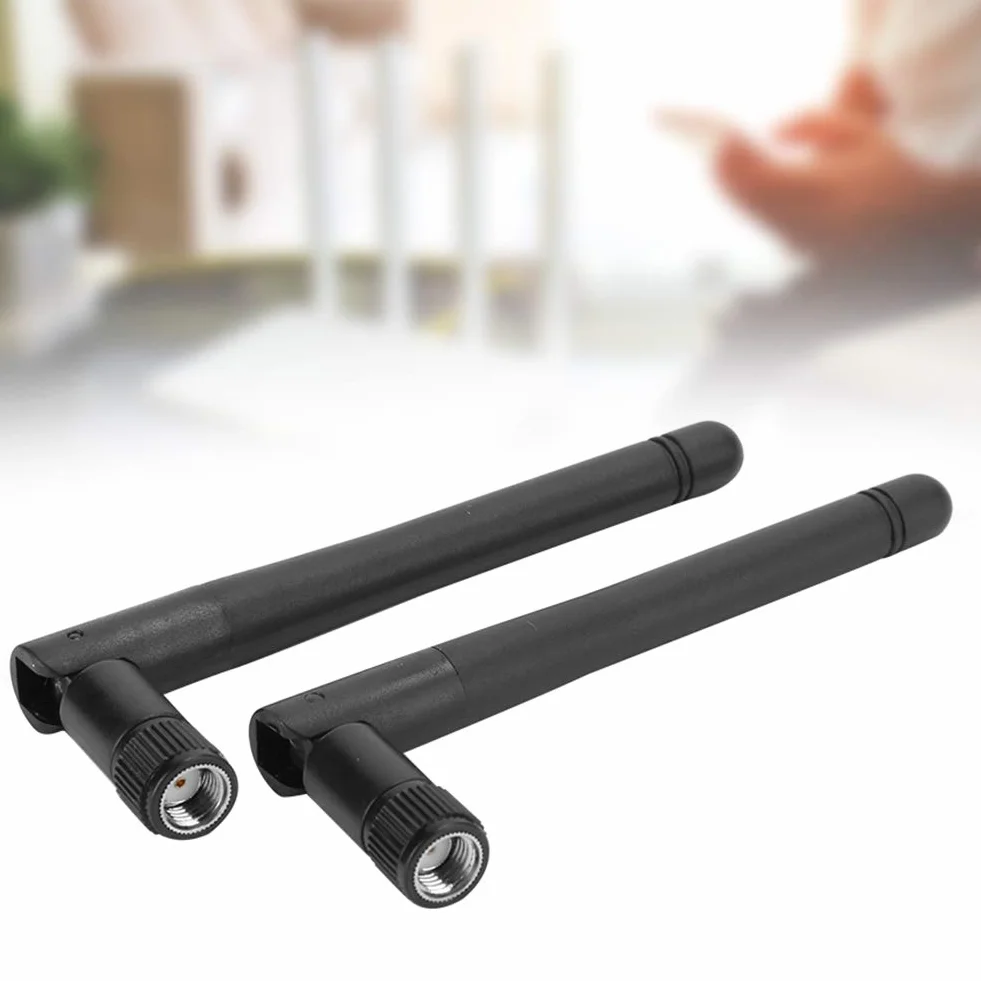 Annadue Przenośna antena WLAN 2,4G/5G 5dBi USB WiFi SMA 2 sztuki