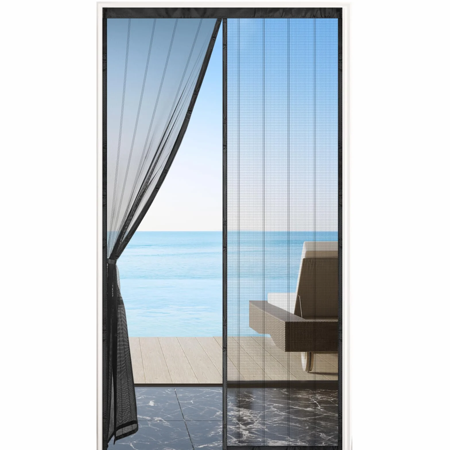 MYCARBON Magnetyczna moskitiera na drzwi 150x260cm