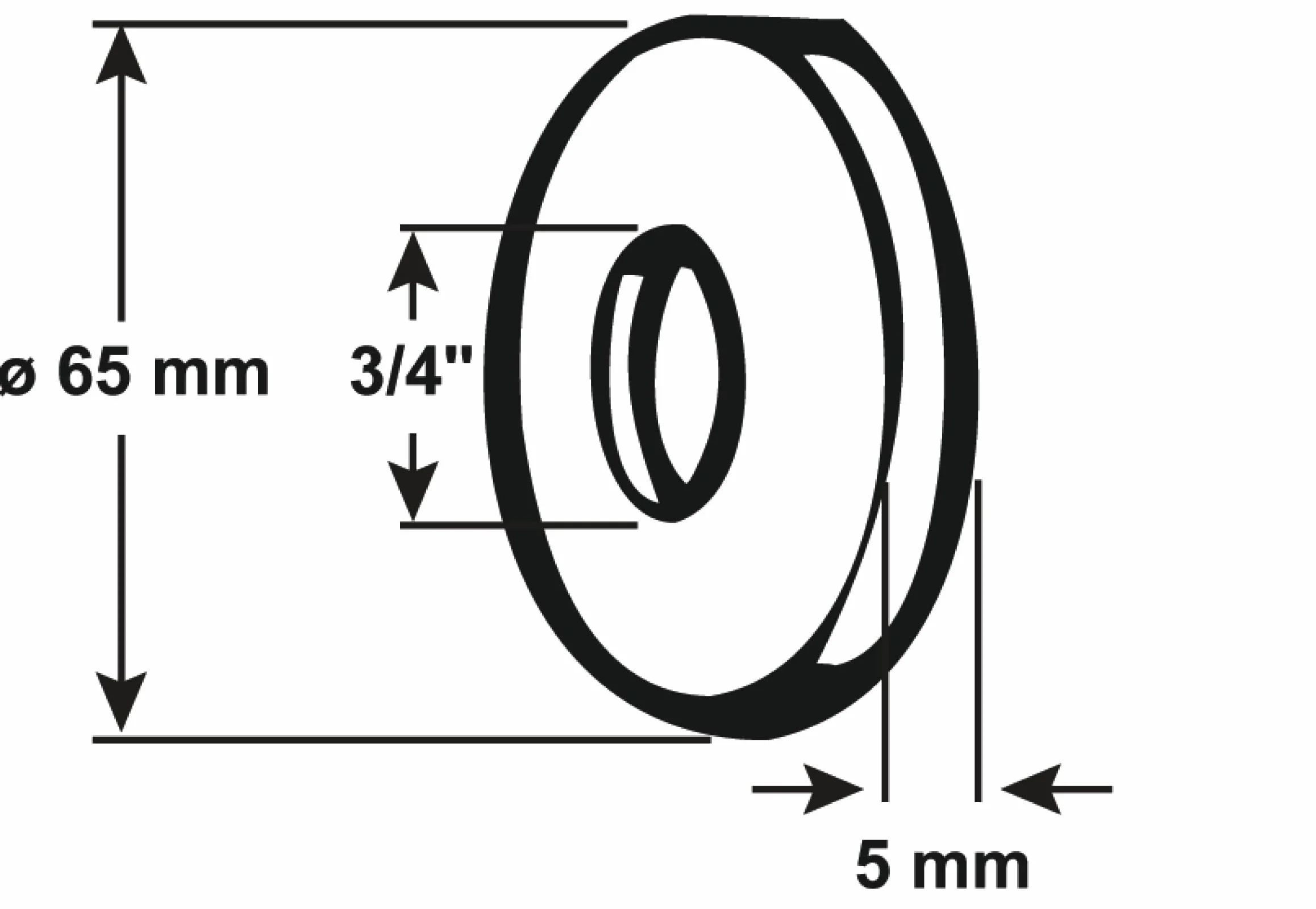 Cornat chrom rozeta do kranu 3/4 cala x 5 mm, TEC383002