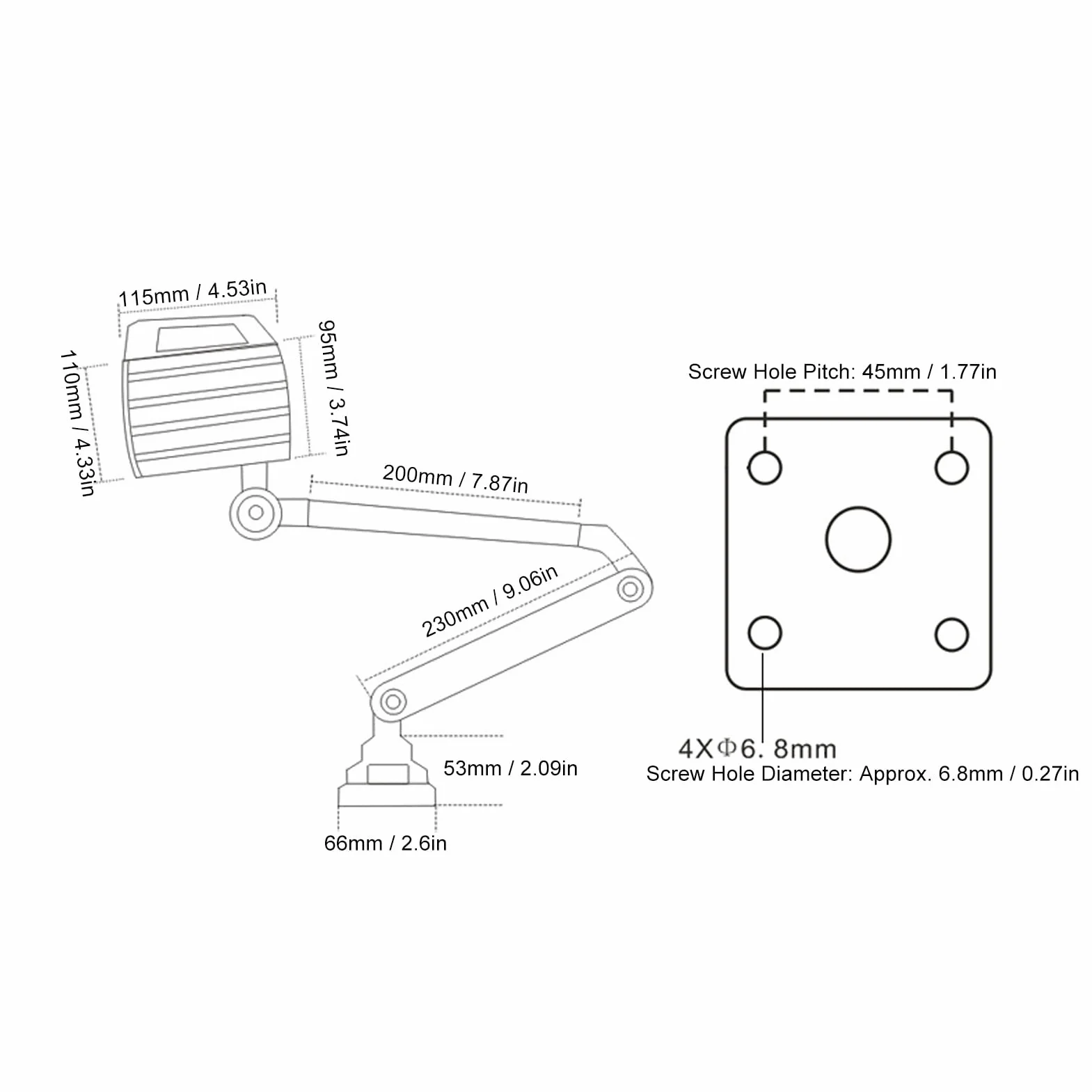 Led wodoodporna lampa robocza obrabiarki cnc składana olejoodporna wodoodporna 12w oświetlenie lampa biurkowa 24v