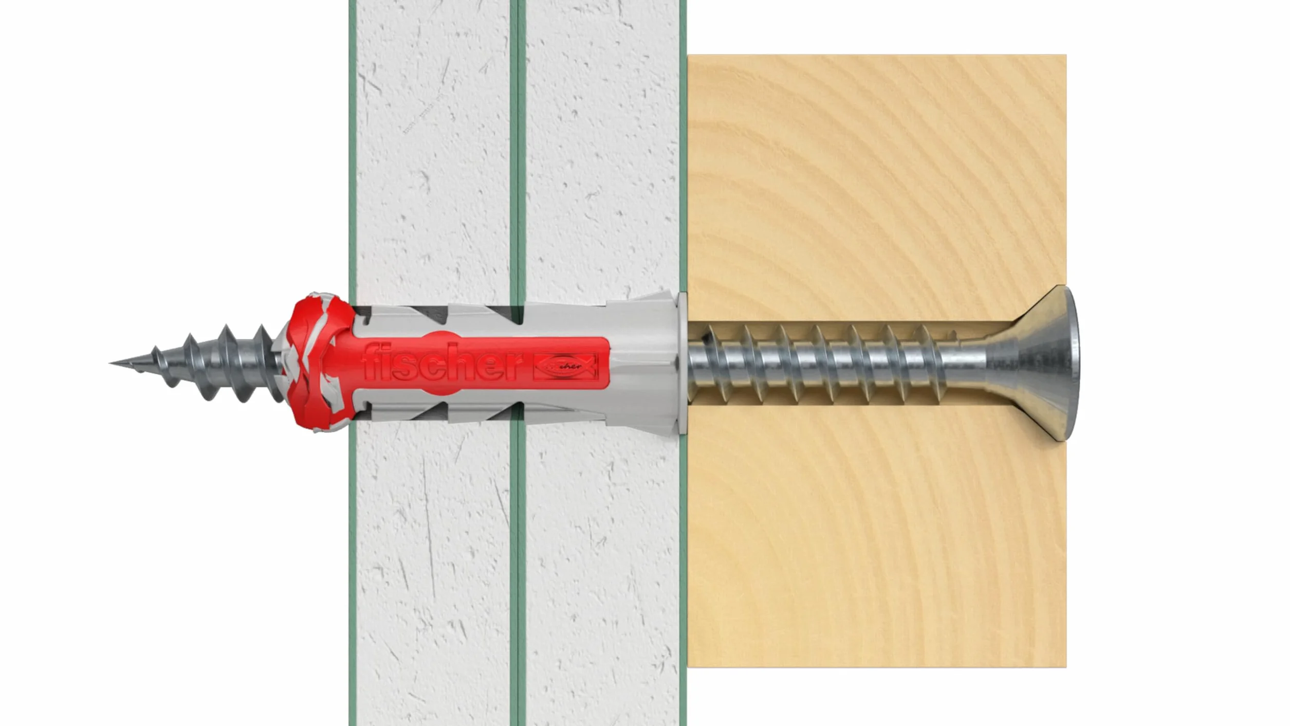 Fischer Propack Duopower 8x40, 120 kołków ze śrubą do słoika wielokrotnego użytku, do mocowania na betonie, murze i płytach gipsowo-kartonowych, 572886