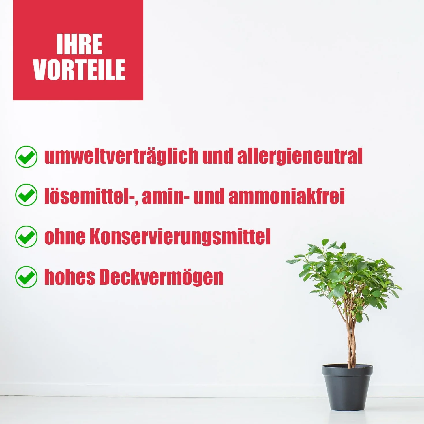 DICHTON Bio farba krzemianowa wewnątrz 5 l, biała, farba krzemianowa do wnętrz, farba ścienna, farba mineralna do betonu, gipsu, tynku, raufaza w łazience, kuchni, garażu – neutralna dla alergików,