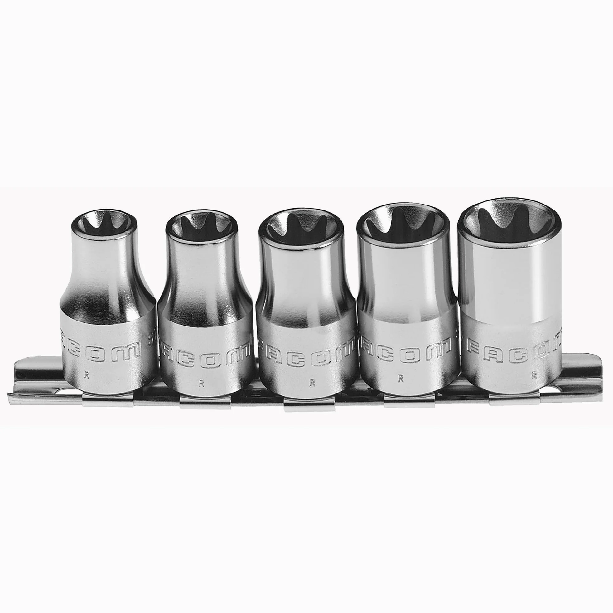 FACOM RTX.40 zestaw kluczy nasadowych typu Torx, 1/4 cala, szyna Mmauf, 1 sztuka