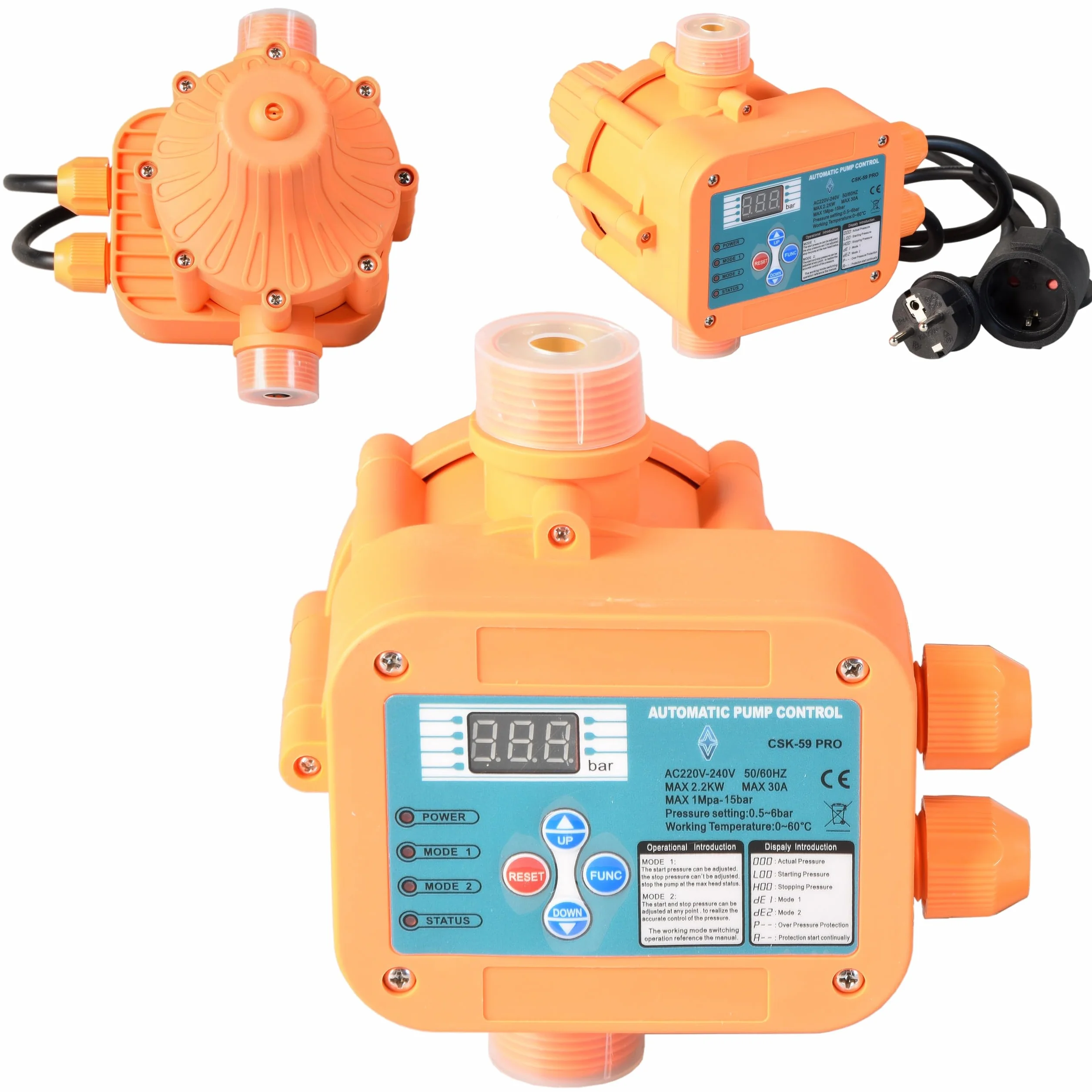 Sterownik do Pompy CSK 59 PRO Hydroforowej Głębinowej Wyłącznik Ciśnieniowy
