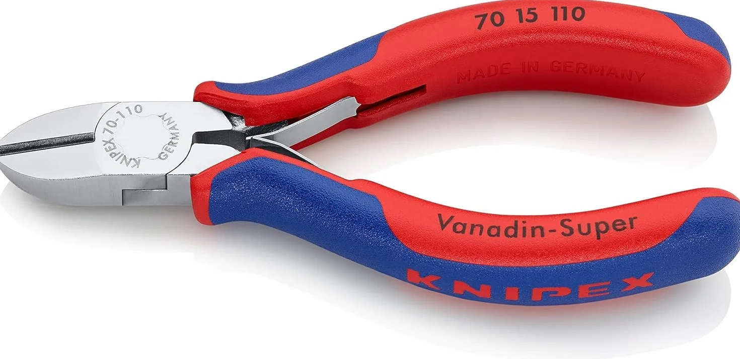 KNIPEX Szczypce tnące boczne chromowany z osłonkami wielokomponentowymi 110 mm, 70 15 110