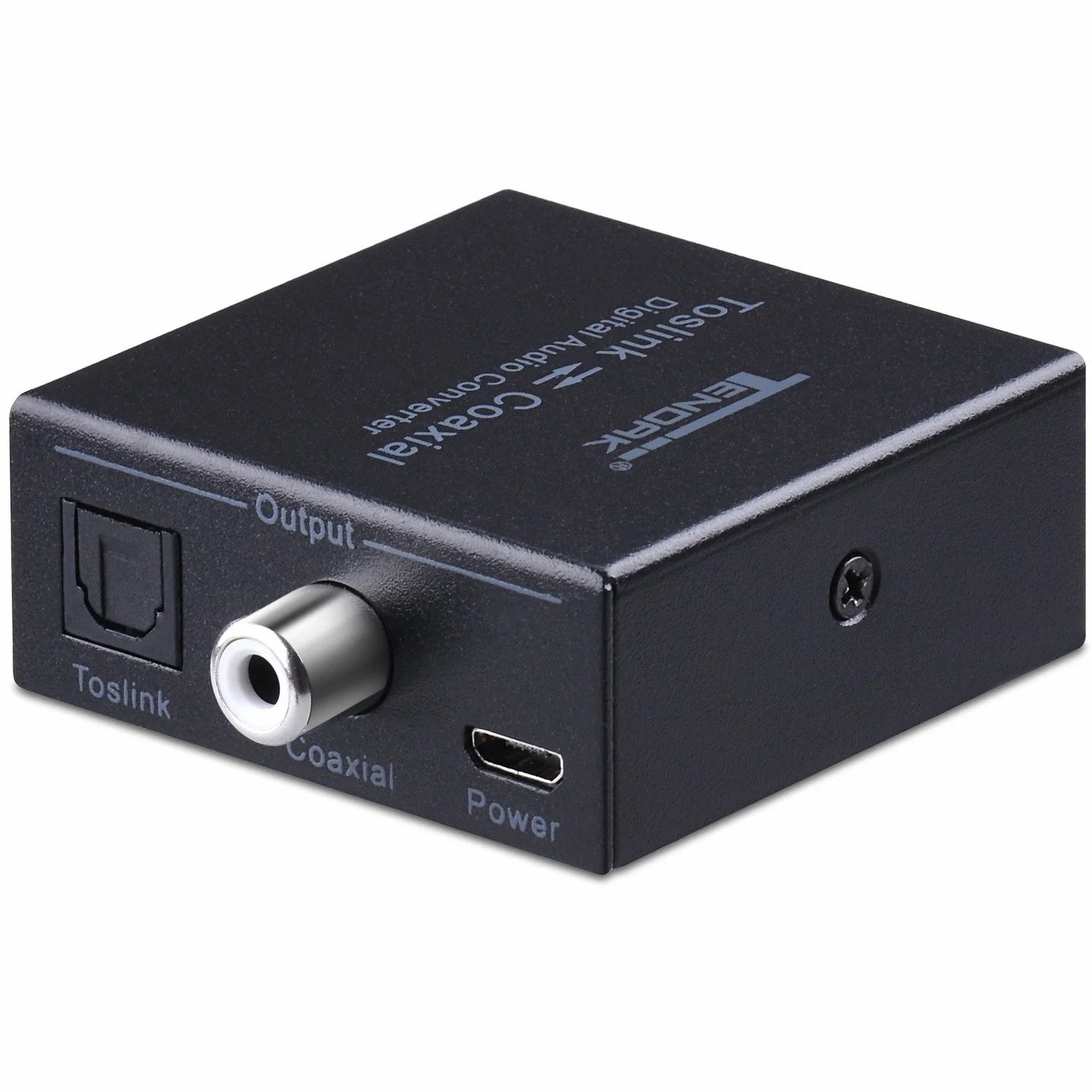 Tendak Dwukierunkowy optyczny SPDIF Toslink do współosiowego cyfrowego konwertera audio, koncentryczny na optyczny SPDIF Toslink cyfrowy rozdzielacz audio z kablem USB