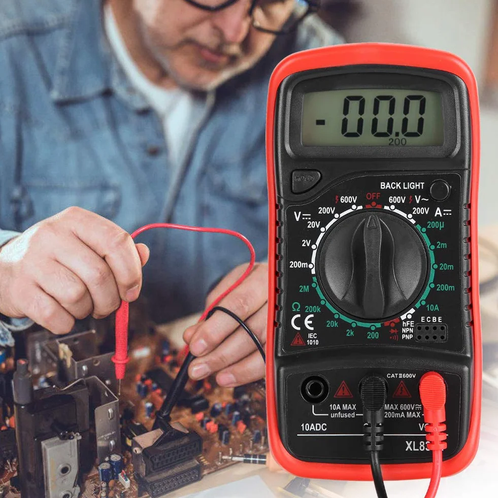 XL830L 1999 liczy LCD cyfrowy multimetr woltomierz amperomierz omomierz prąd napięcie rezystancja Dioda Tester triodów (XL830L)