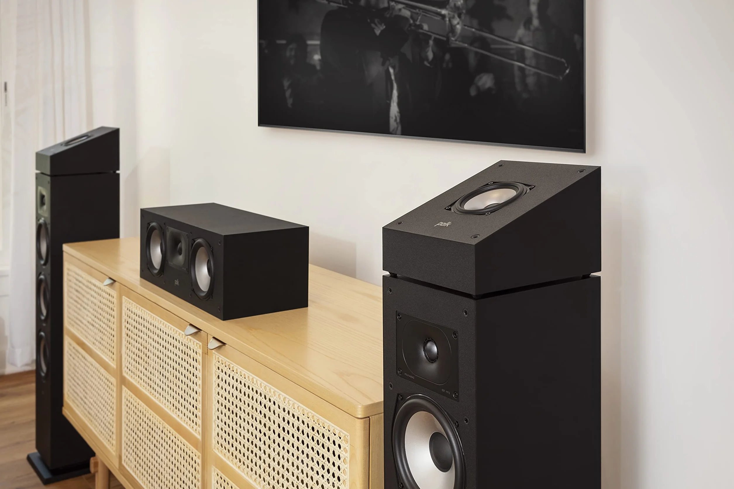 Polk Audio MXT90BK Height głośnik upiringowy Dolby Atmos DTS:X DTS Virtual:X para Czarny
