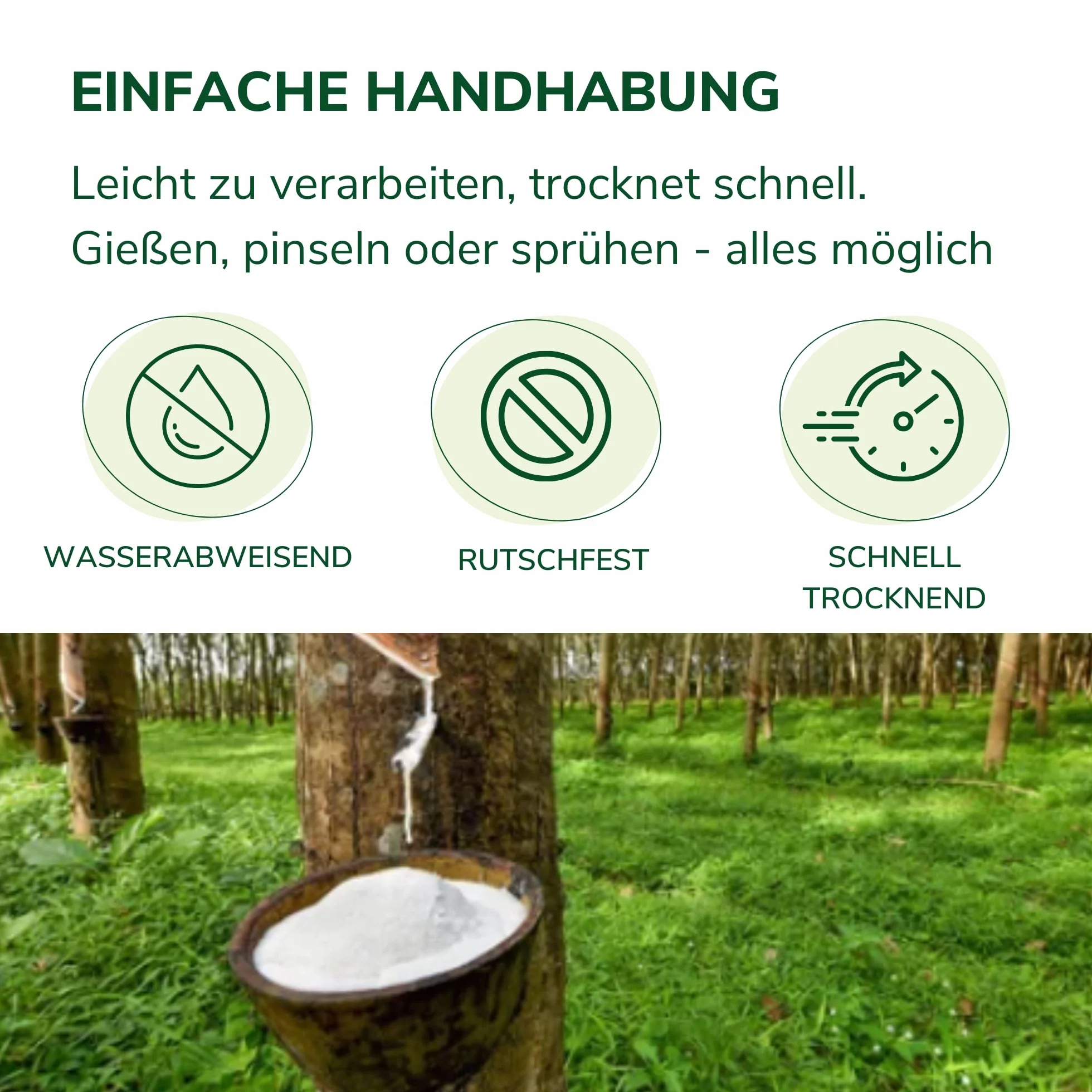 Natursache Mleczko lateksowe, kanister 5 l, płynny eks, nadaje się do produkcji masek, makijażu i formowania skarpet