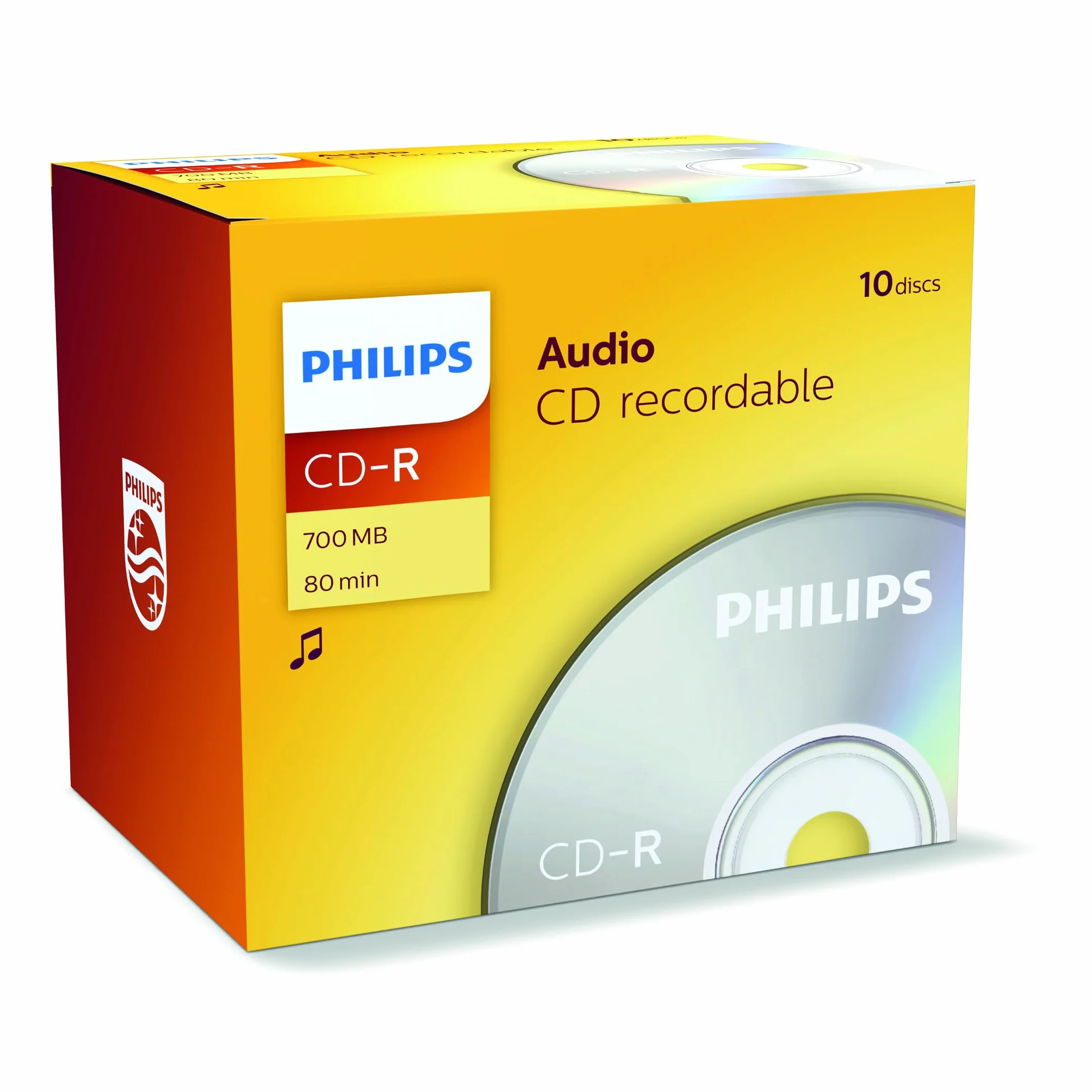 Philips CD-R Audio 700 MB 80 minut 10 szt. Jewel Case