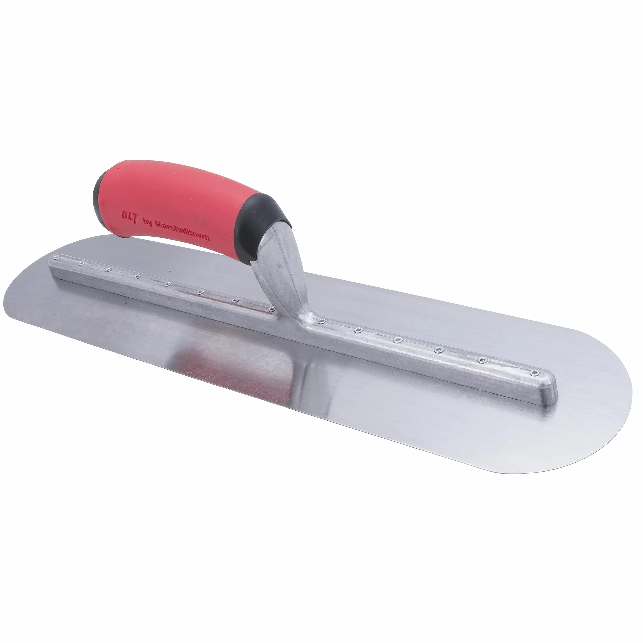 Paca marshalltown całkowicie zaokrąglona z rękojeścią Softgrip wykonaną ze stali, narzędzie dla tynkarzy, wymiary pacy: 457x102 mm