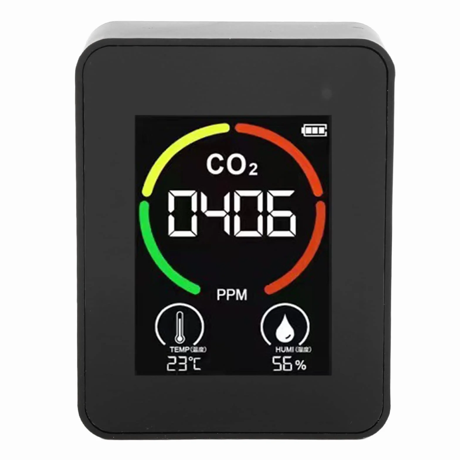 Detektor CO2 Monitor Jakości Powietrza z Czujnikiem TVOC, Monitor w Czasie Rzeczywistym, łatwy Odczyt, Szerokie Możliwości